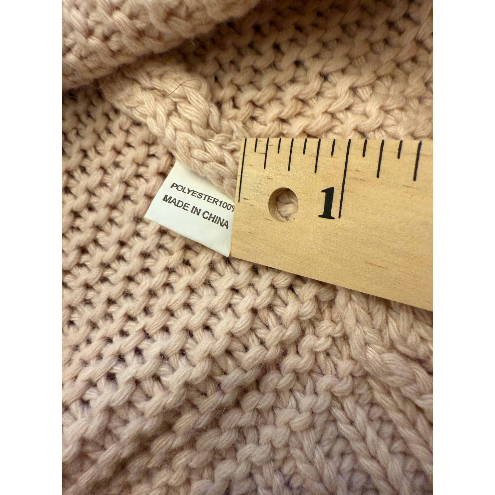 Other EUC Chic Soul Pale Pink Chunky Knit Cardigan Size XL Size XL / US 12-14 / IT 48-50 - 6 Thumbnail
