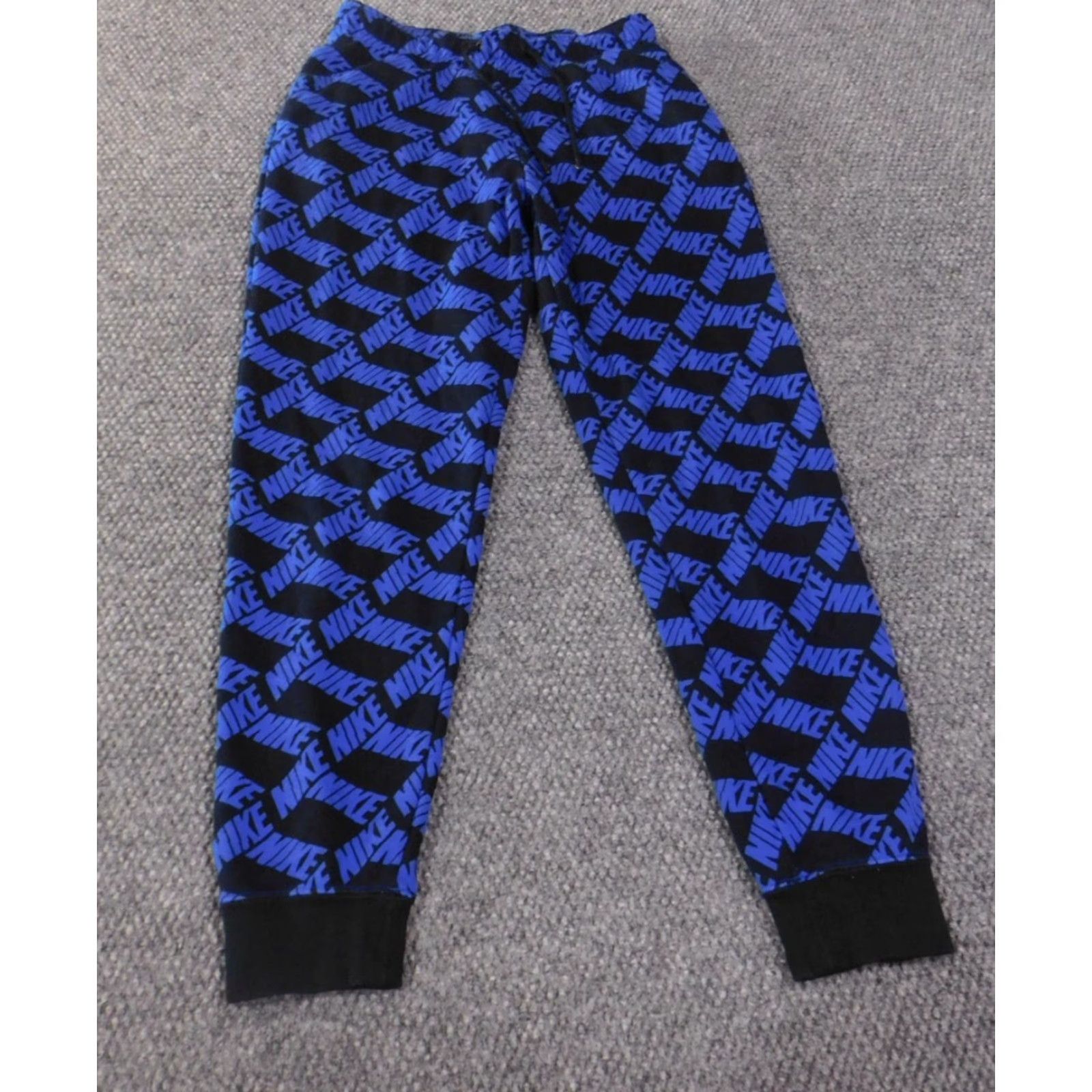 Nike Nike Sweatpants Women S Blue Stretch All Over Print Active Performance Gym & Training Womens Size 26" / US 2 / IT 38 - 2 Thumbnail