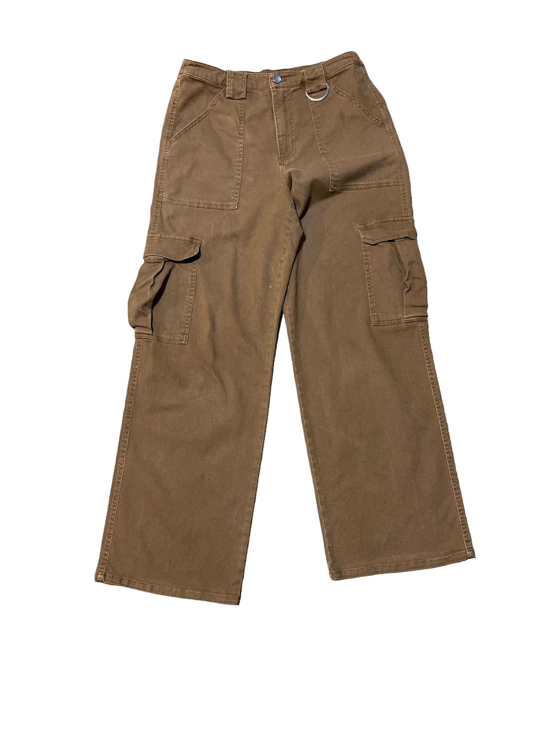 Vintage Vintage Streetwear Baggy Brown Cargo Pants Size US 29 - 1 Thumbnail