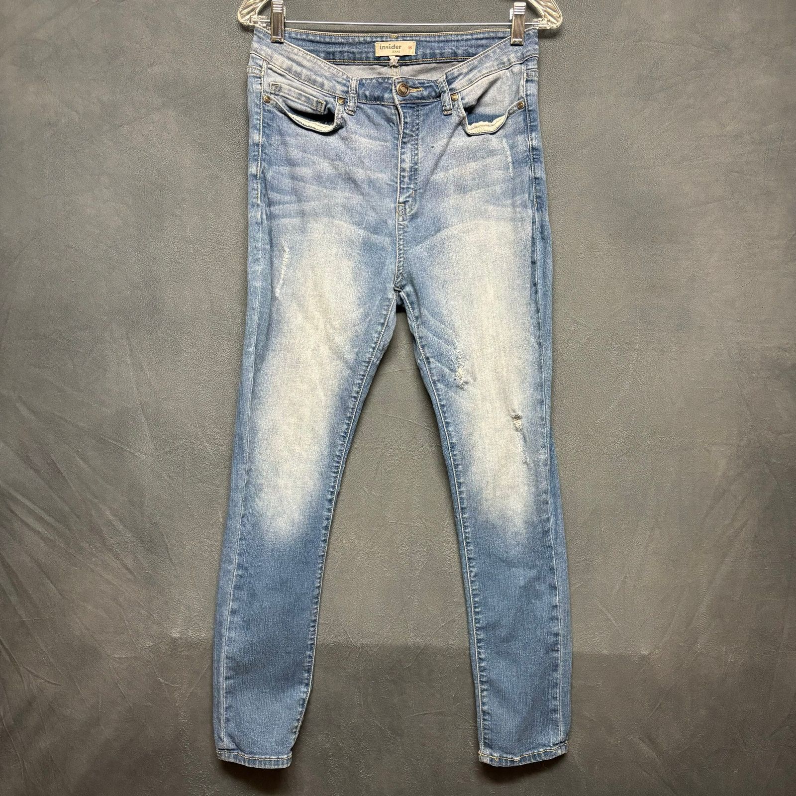 Other Insider Skinny Jeans Womens Juniors 15 Distressed Y2K Norm Size 30" / US 8 / IT 44 - 1 Thumbnail