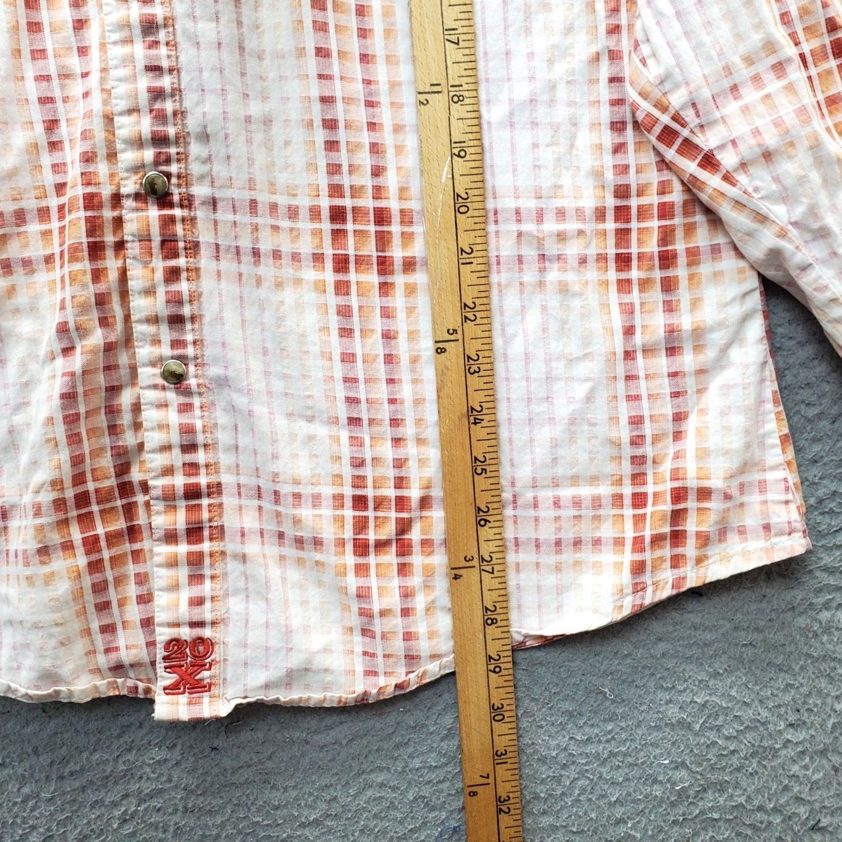 Vintage Twenty X Shirt Mens 2XL Multi Plaid Check Western Pockets Collared Button Down Shirt Size US XXL / EU 58 / 5 - 5 Thumbnail