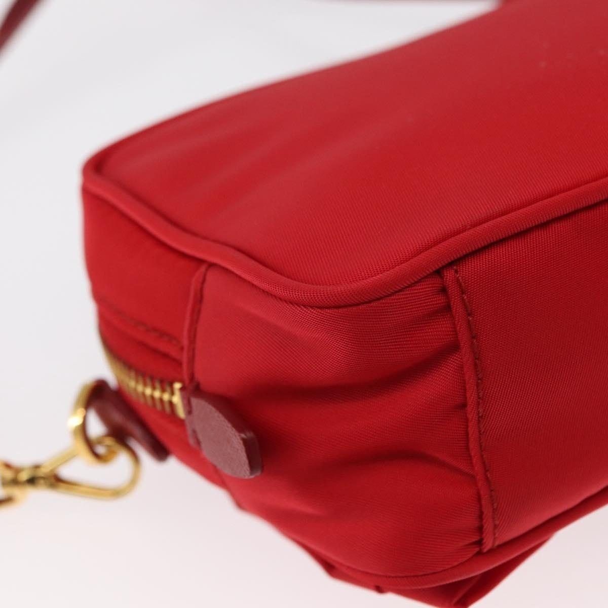 Prada Prada Nylon Shoulder Bag Red Size ONE SIZE - 9 Thumbnail
