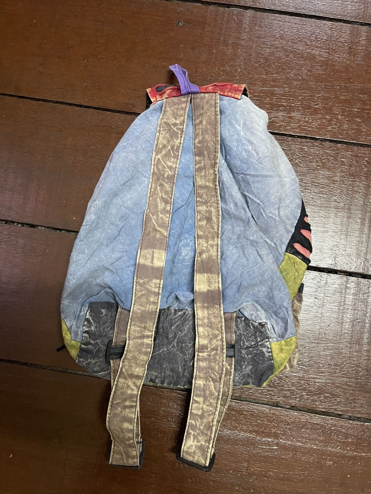Japanese Brand Custom Dyed Multicolor Fanny Rucksack Bagpack Size ONE SIZE - 7 Thumbnail
