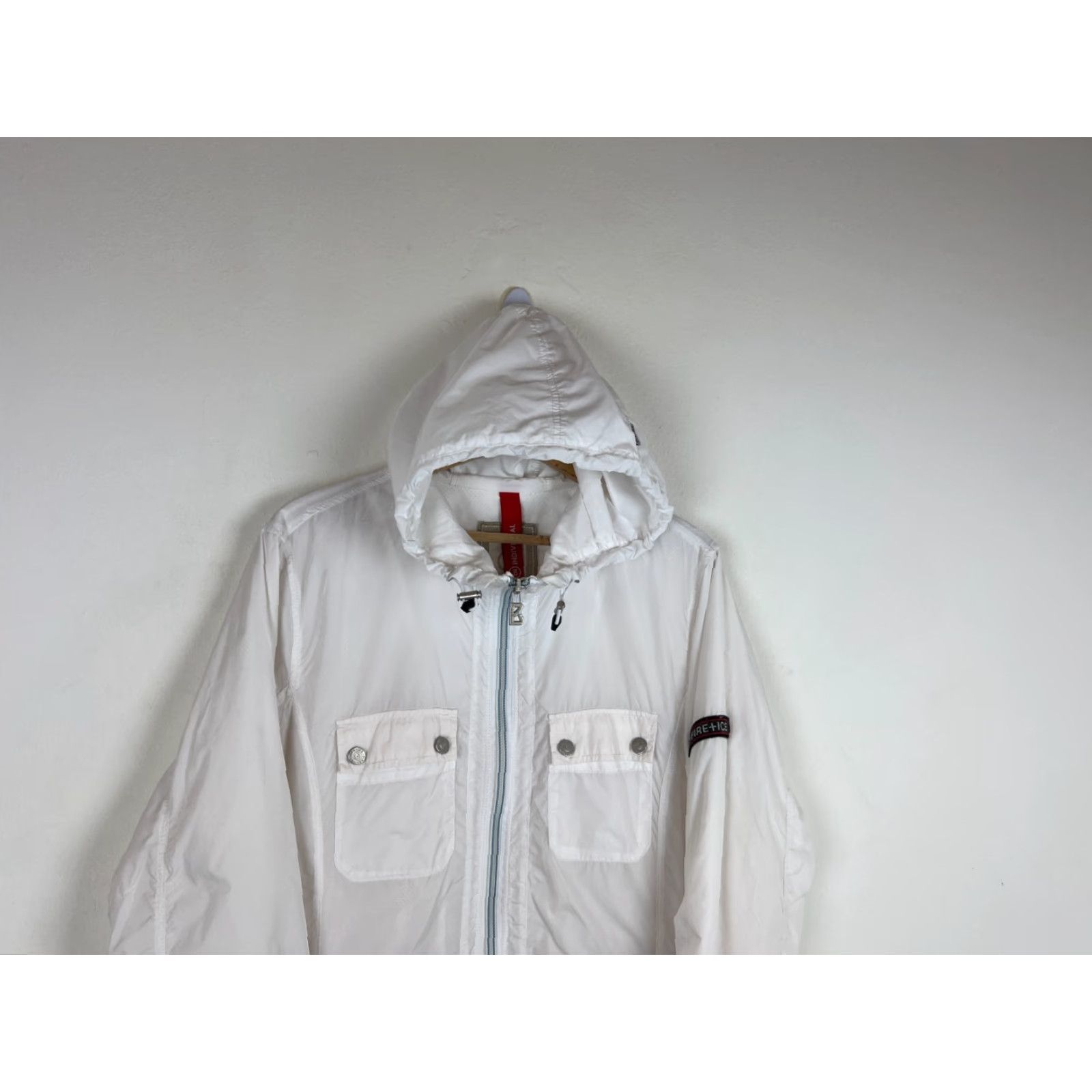 Bogner Bogner Fire + Ice Windbreaker Jacket Womens XL White Nylon Zip Embroidered 90s Classic Windbreaker Jacket Size XL / US 12-14 / IT 48-50 - 3 Thumbnail