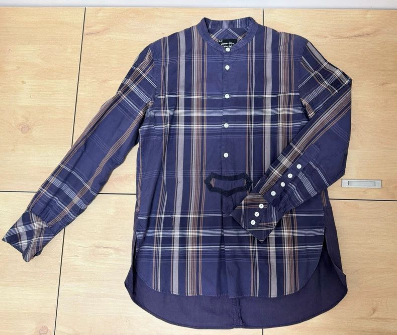Number (N)ine09 Court stitched plaid shirt 2503-Nextarrow