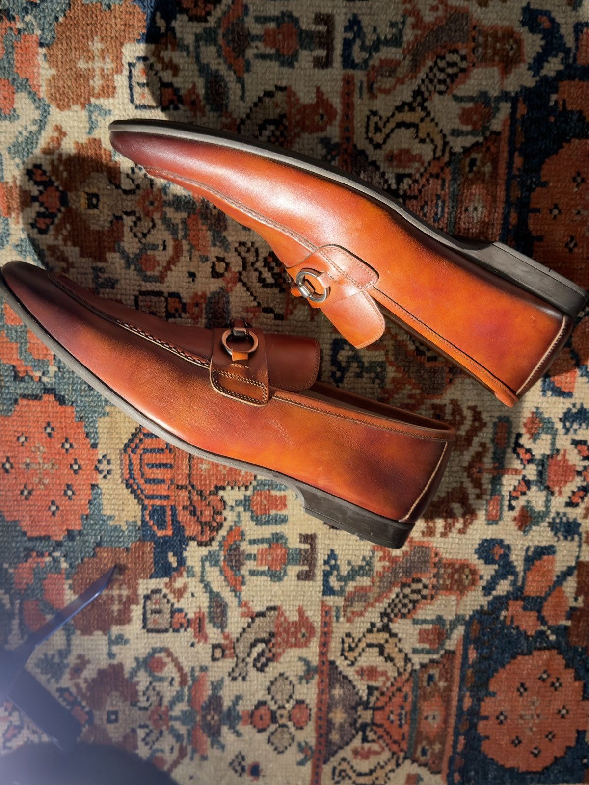 Magnanni Magnanni x Saks fifth Avenue style: 19958 Cognac loafers Size US 13 / EU 46 - 4 Thumbnail