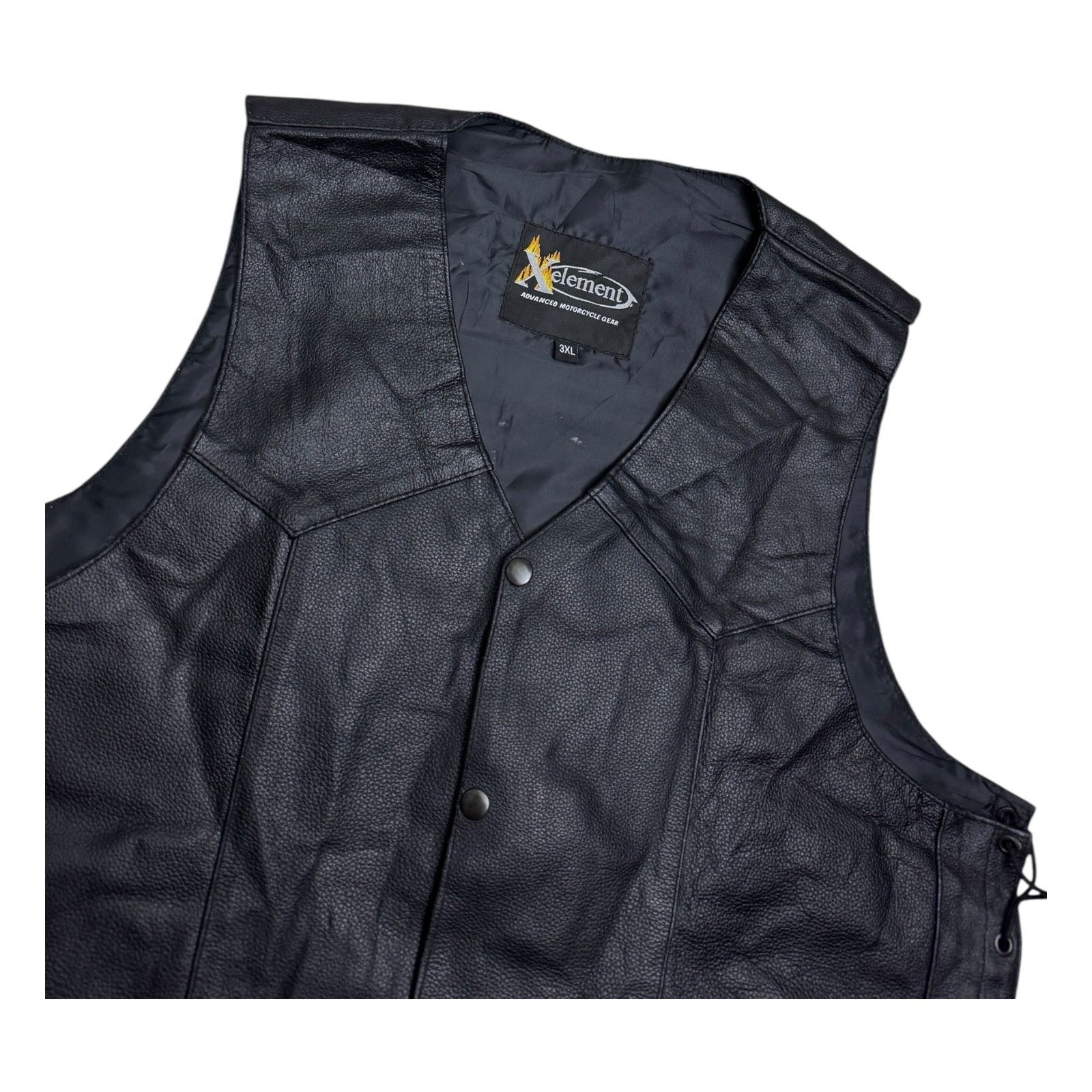 Xelement X-ELEMENT Genuine Leather Eagle Motorcycle Biker Vest 3XL Size US XXL / EU 58 / 5 - 5 Thumbnail