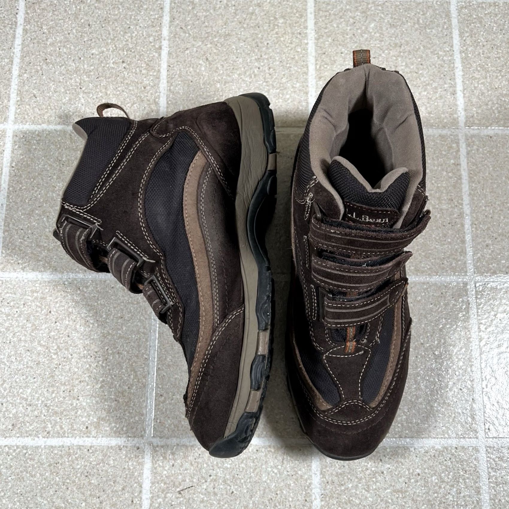 Vintage L.L. Bean Tek2 .5 Mens 11.5 Snow Boots Brown Suede Straps Primaloft Size US 12 / EU 45 - 4 Thumbnail