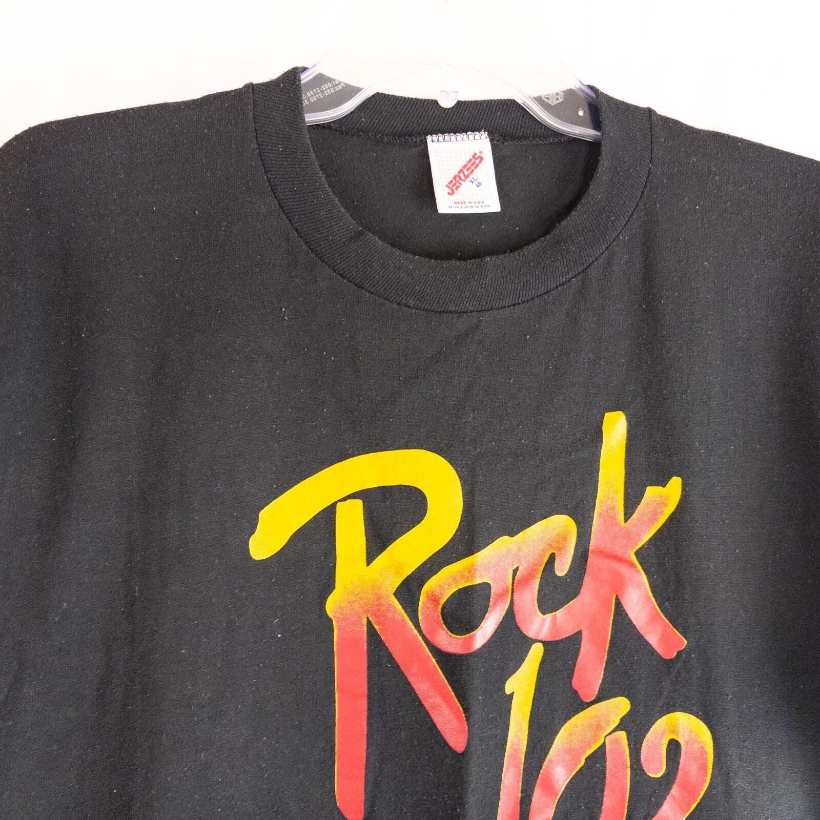 Jerzees Jerzees Vintage Black Graphic T-Shirt Mens Xlarge Size US XL / EU 56 / 4 - 2 Thumbnail