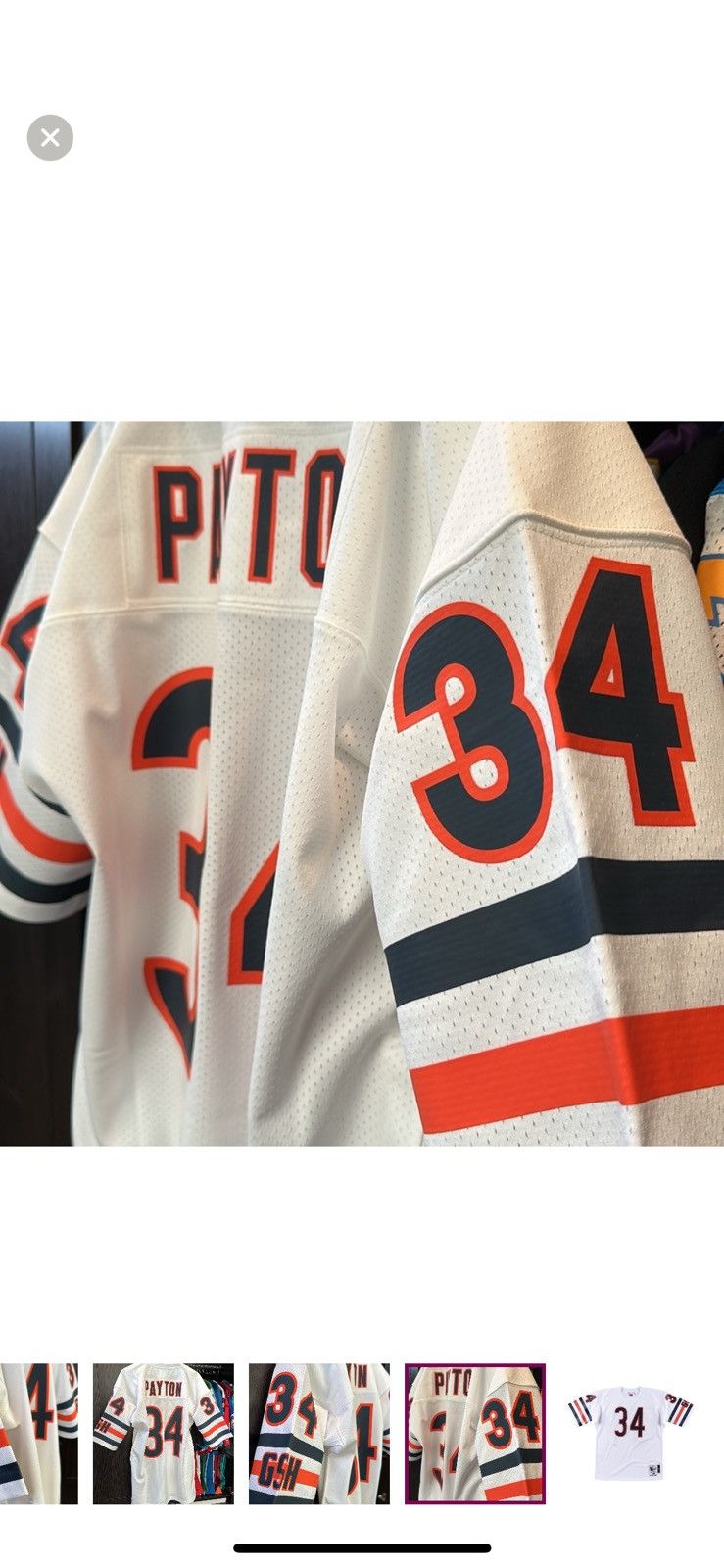 Mitchell & Ness Chicago Bears Away Vintage Walter Peyton Jersey Size US L / EU 52-54 / 3 - 11 Thumbnail