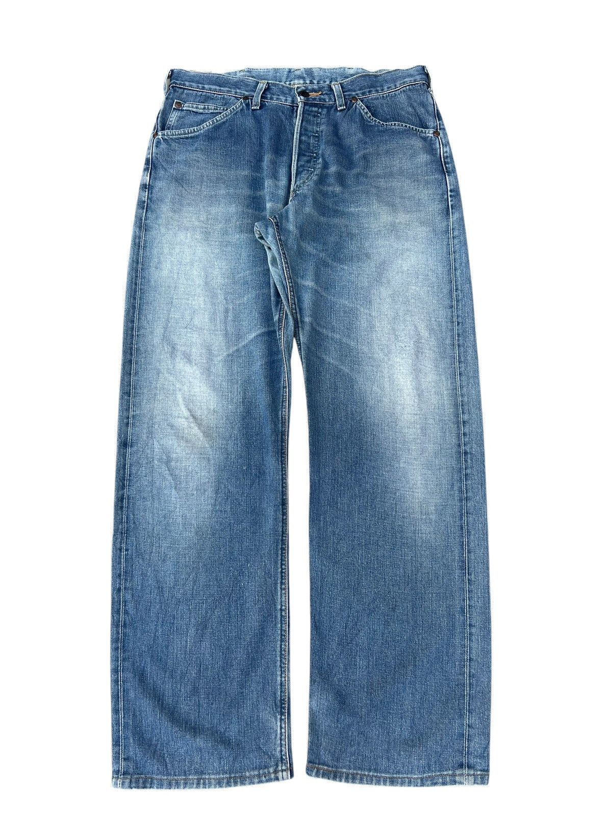 Lee Vintage 90s Lee Riders Side Tag Fade Denim Selvedge Jeans Size US 34 / EU 50 - 3 Thumbnail