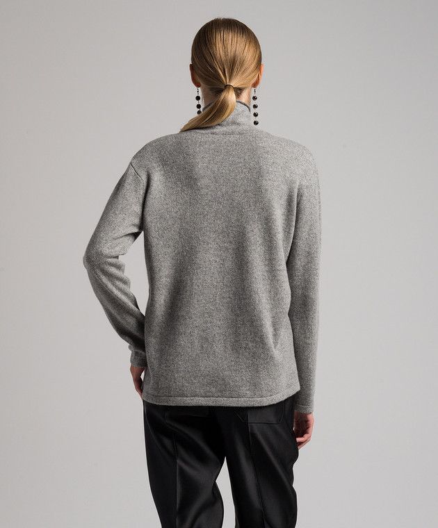 Tom Ford o1y0226 Turtleneck Sweater in Gray Size M / US 6-8 / IT 42-44 - 3 Thumbnail