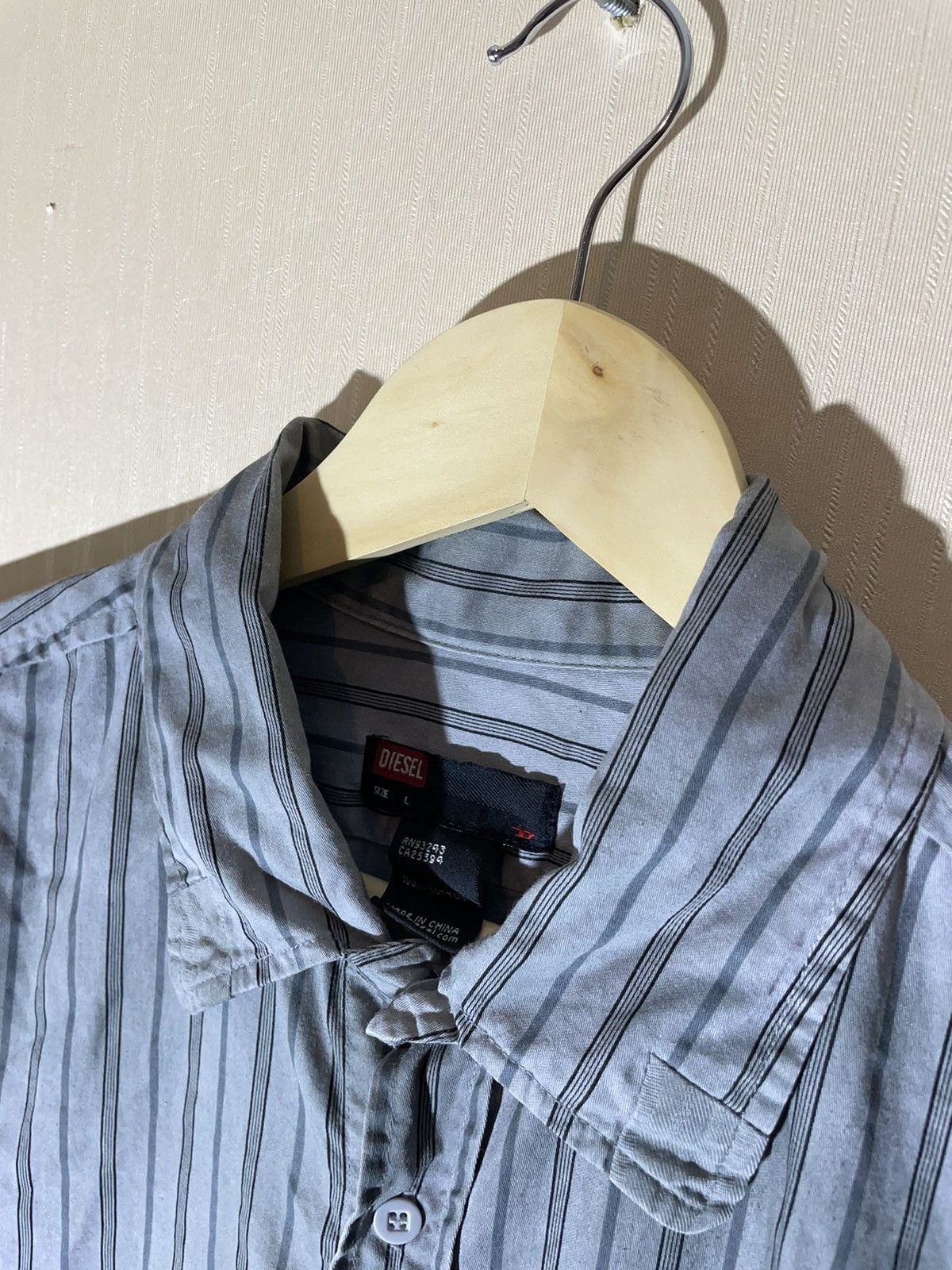 Diesel × Vintage Diesel vintage y2k shirt 90s Size US L / EU 52-54 / 3 - 4 Thumbnail