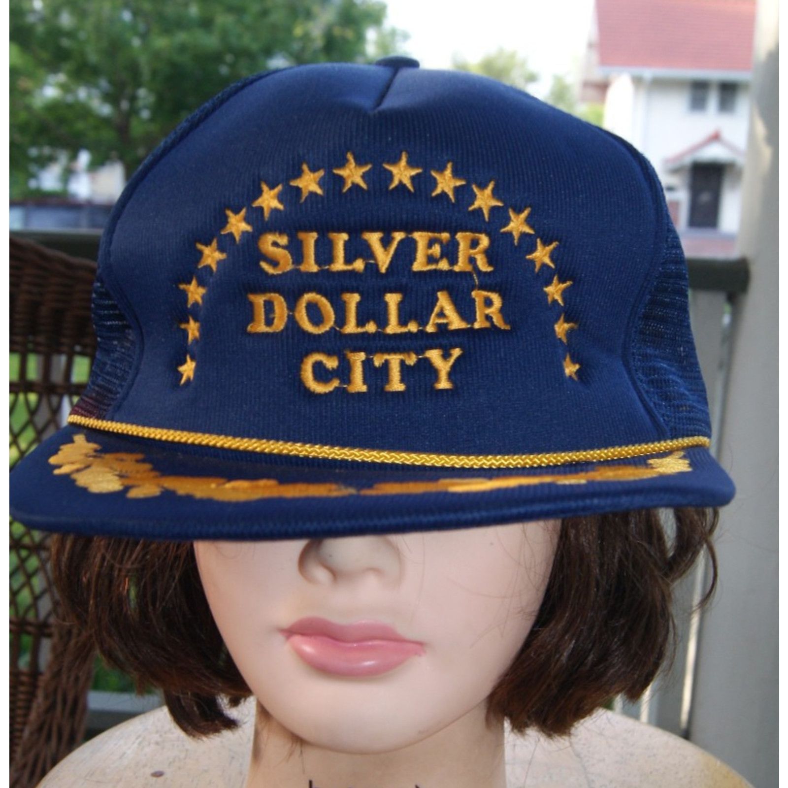 Vintage VTG SILVER DOLLAR CITY Gold Leaf Rope Trucker Hat Cap NEW Size ONE SIZE - 2 Thumbnail