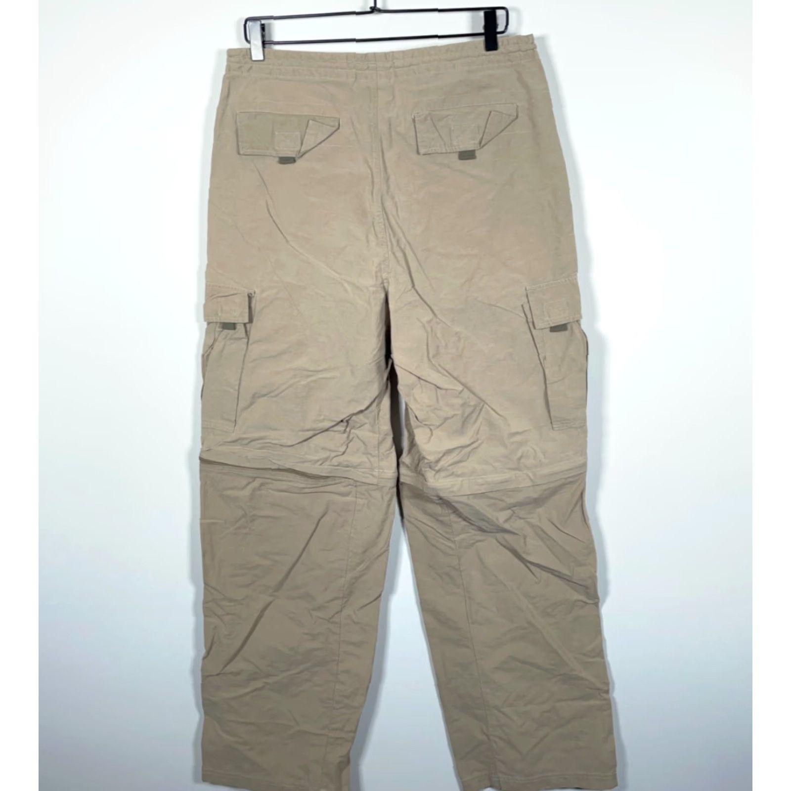 Vintage VINTAGE Adirondack Trading Company Pants Mens M Beige Convertible Cargo Back Pocket Baggy Regular 34 x 33 x 11 Chino? Size US 34 / EU 50 - 2 Thumbnail