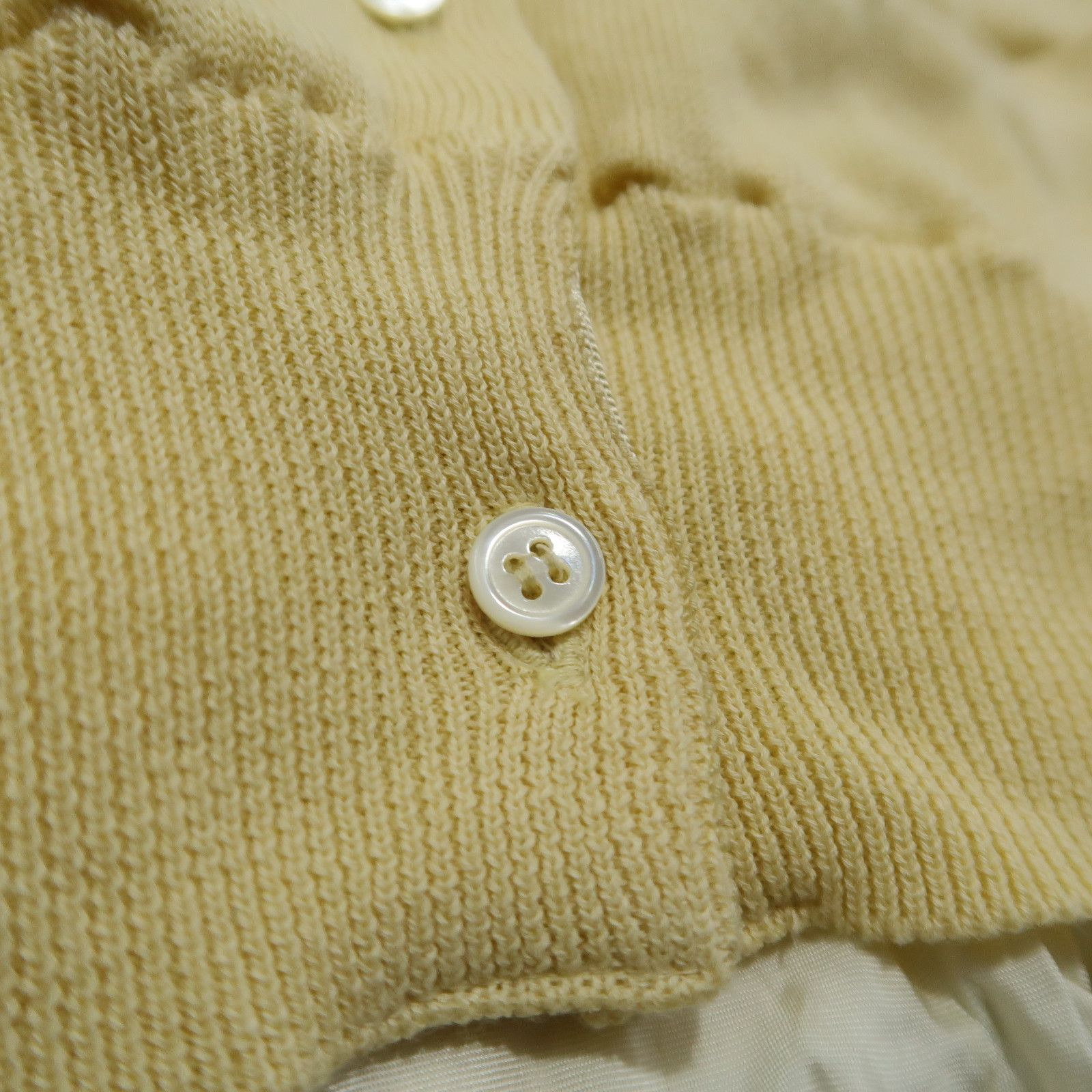 Sacai Sacai Ruffle Ribbed Shirt Cardigan Knit Studded Collar Size US S / EU 44-46 / 1 - 5 Thumbnail