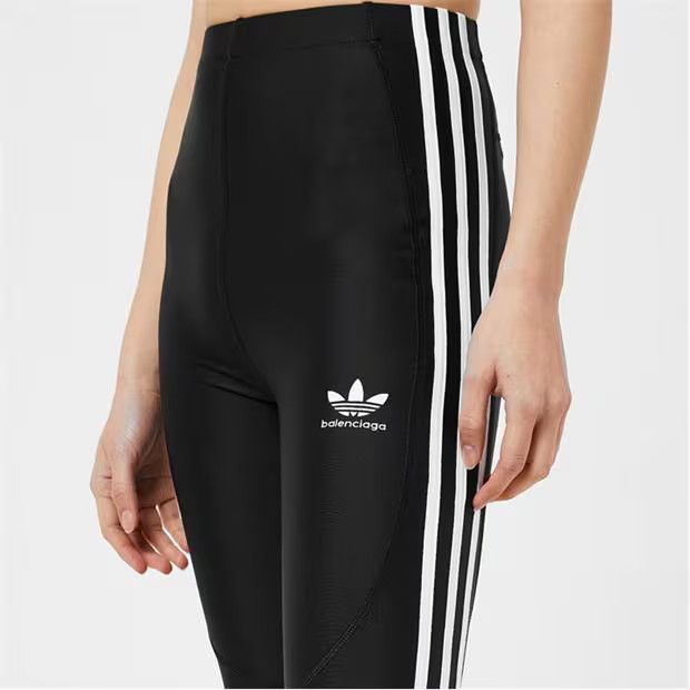 Adidas × Balenciaga o1g2r1mq0924 Leggings in Black & White Size 25" / US 0 / IT 36 - 6 Thumbnail