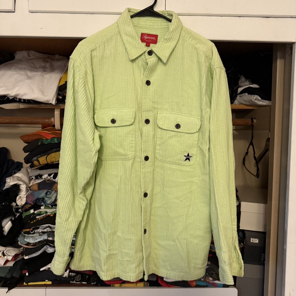 Supreme Supreme Washed Corduroy Shirt | Grailed
