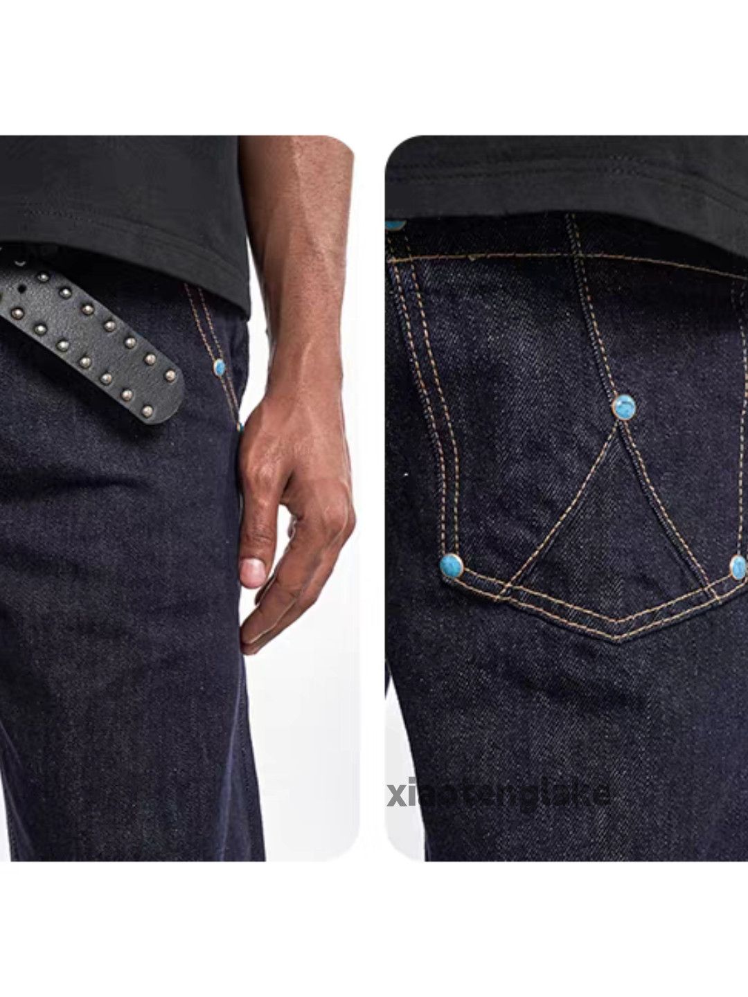 Vintage Custom unisex outdoor sports loose yuppie jeans Size US 32 / EU 48 - 3 Thumbnail