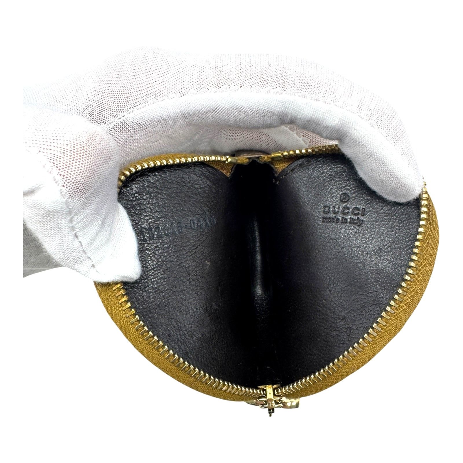 Gucci 🔴 Gucci GG Canvas Coin Wallet - Bronze Heart Metallic Size ONE SIZE - 6 Thumbnail