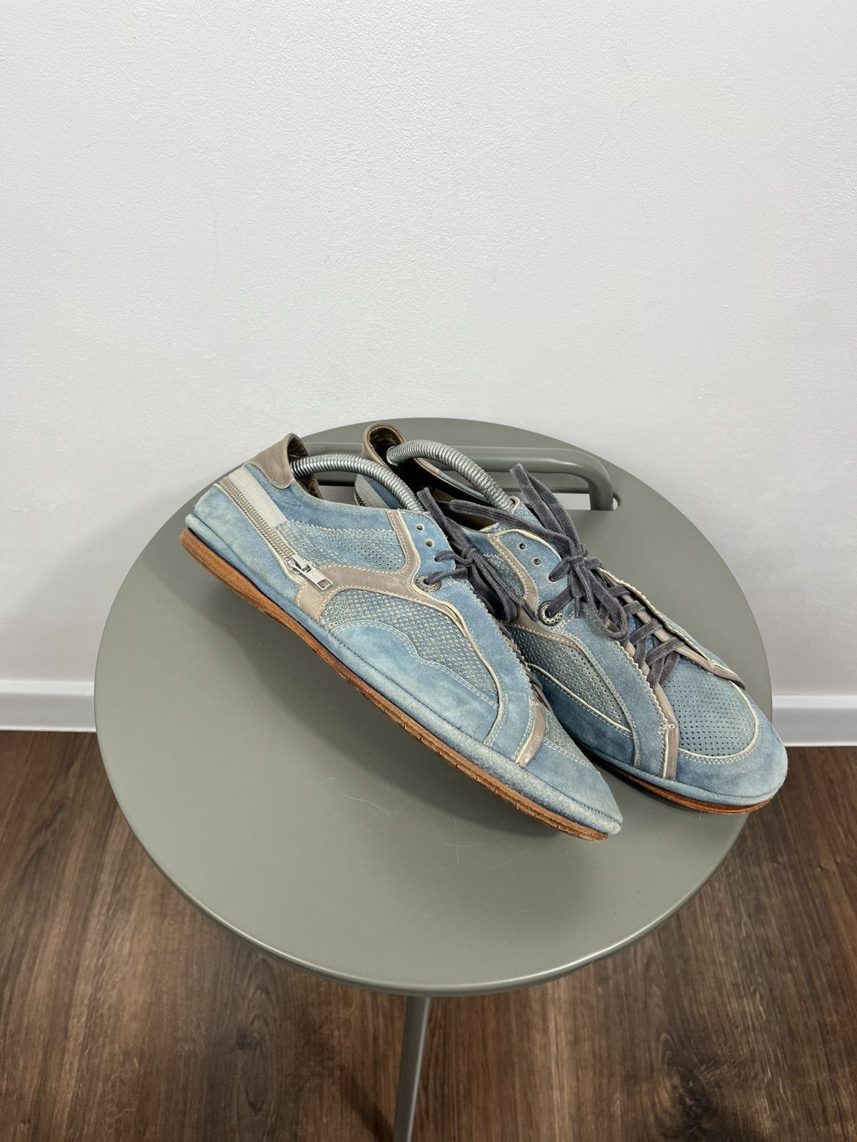 Other RG Italian Suede Leather Shoes Side Zip Perforated EU 42.5 Size US 9.5 / EU 42-43 - 1 Thumbnail
