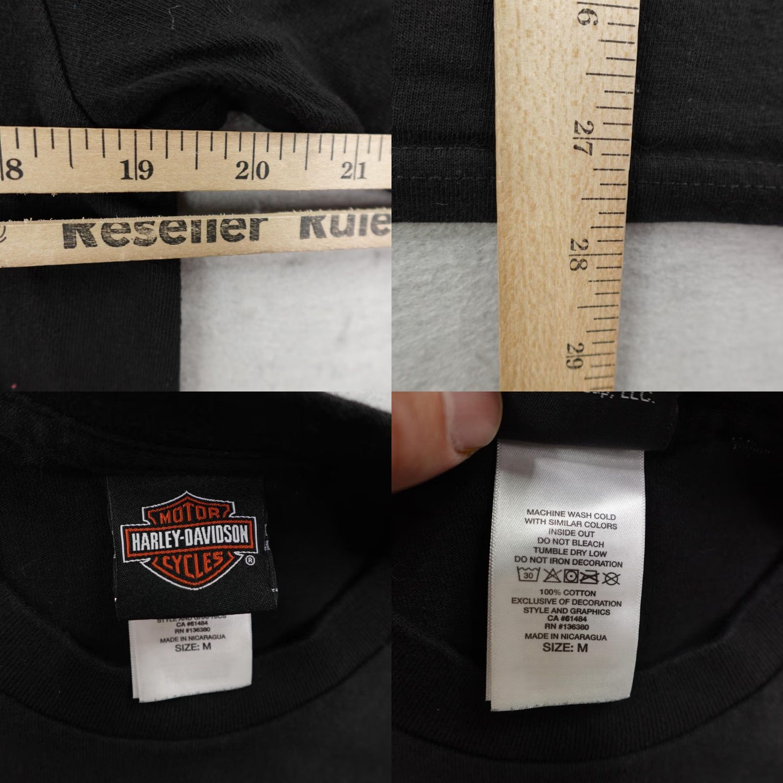 Harley Davidson Harley-Davidson Shirt Mens Medium Black Emerald Coast Florida Motorcycles Biker Size US M / EU 48-50 / 2 - 8 Thumbnail