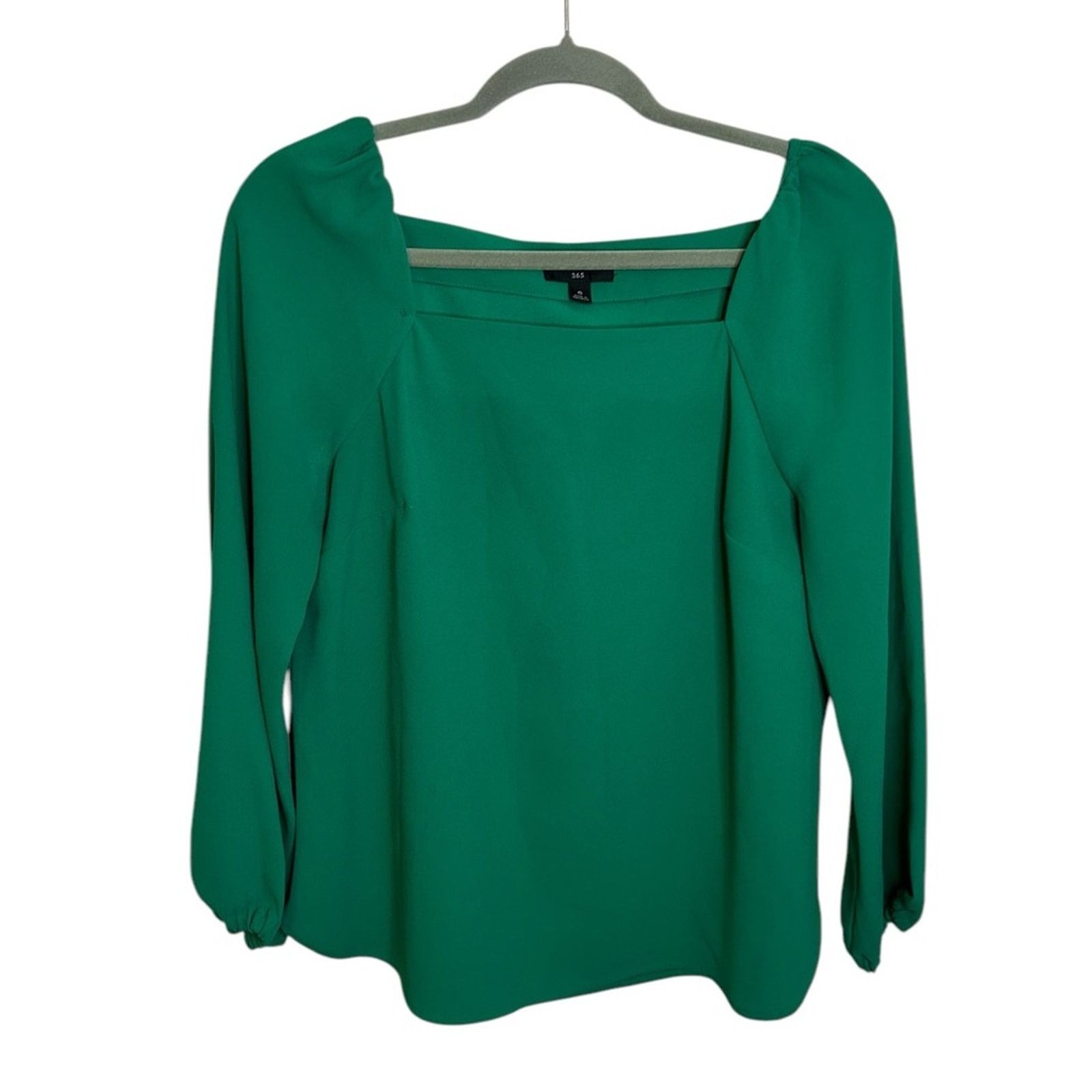 J.Crew J.Crew Green Square Neck Blouse Size M / US 6-8 / IT 42-44 - 1 Thumbnail