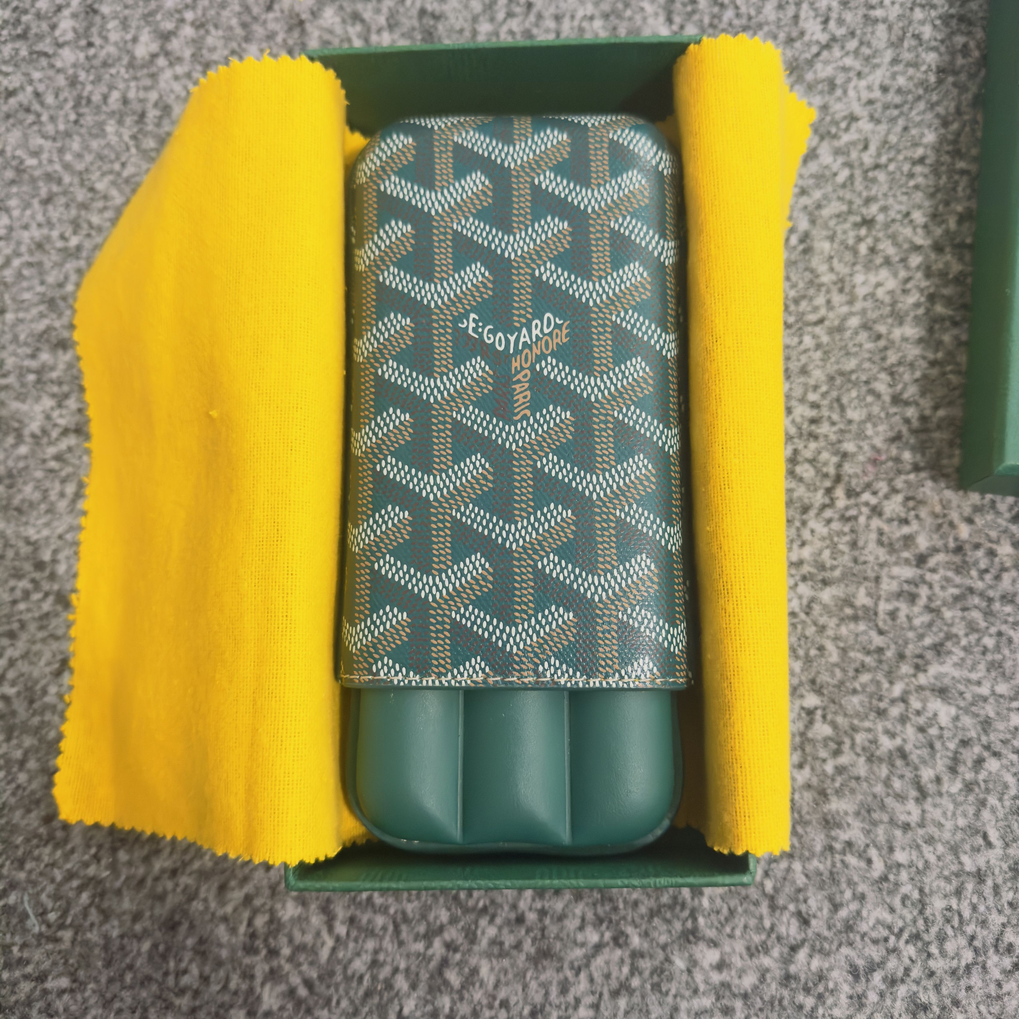 Goyard Goyard 3C Churchill Cigar Case Etui Green Size ONE SIZE - 5 Thumbnail