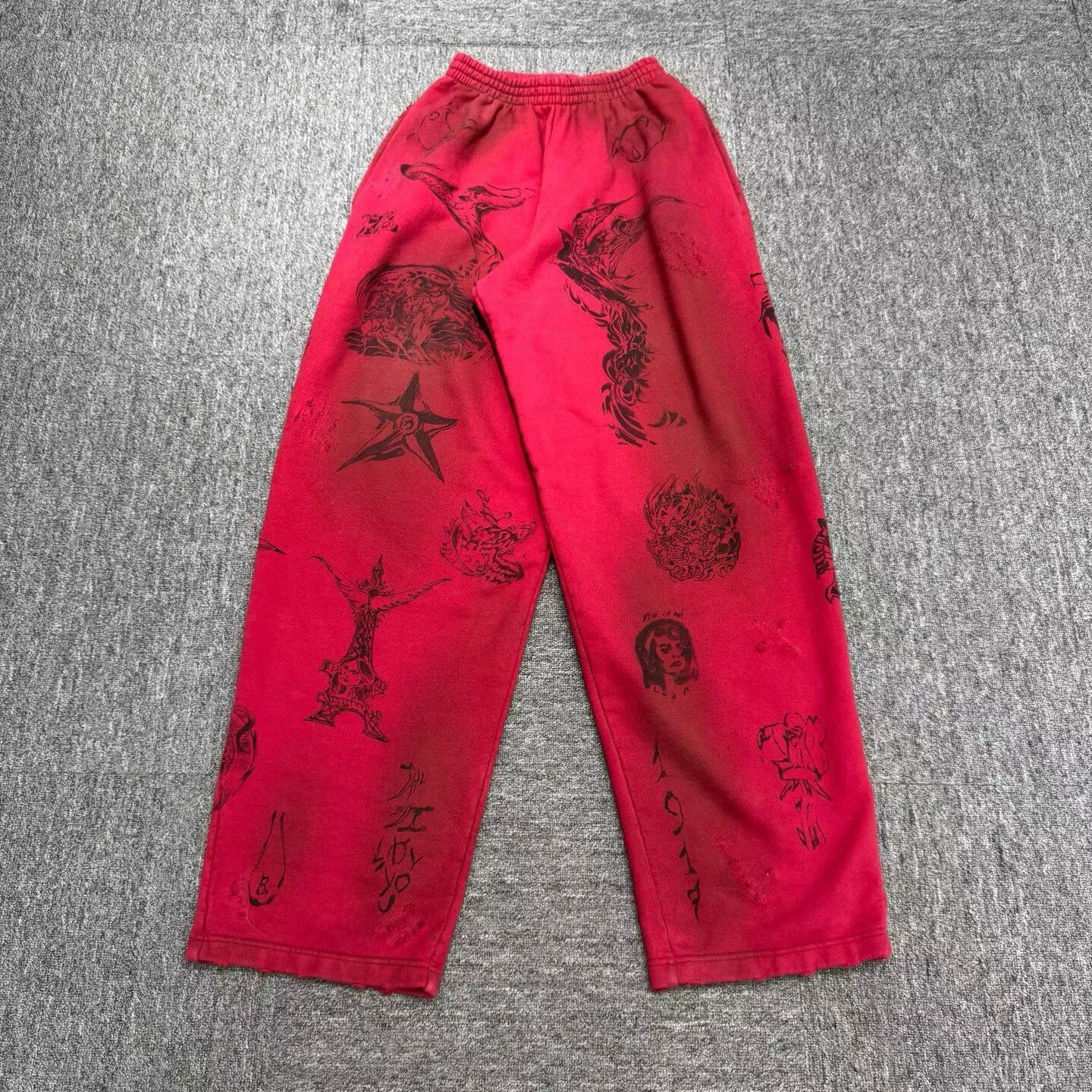 Balenciaga balenciaga tattoo pattern sports pants Size US 26 / EU 42 - 1 Thumbnail