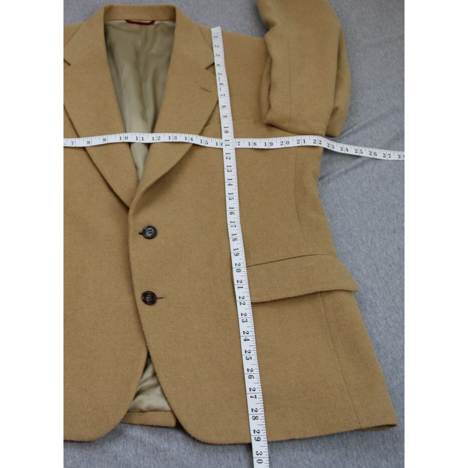 Jos. A. Bank Jos A Bank Blazer Mens 42S Beige Camel Hair Long Sleeve Size 42S - 9 Thumbnail