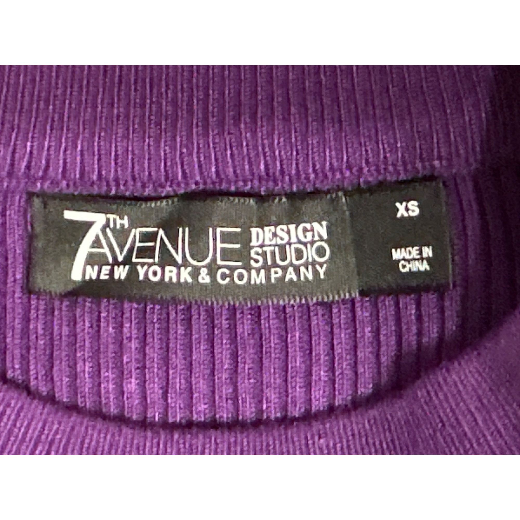 Other 7Th Avenue Design Studio XS Purple Puff Flutter Sleeve Blous Size XS / US 0-2 / IT 36-38 - 10 Thumbnail