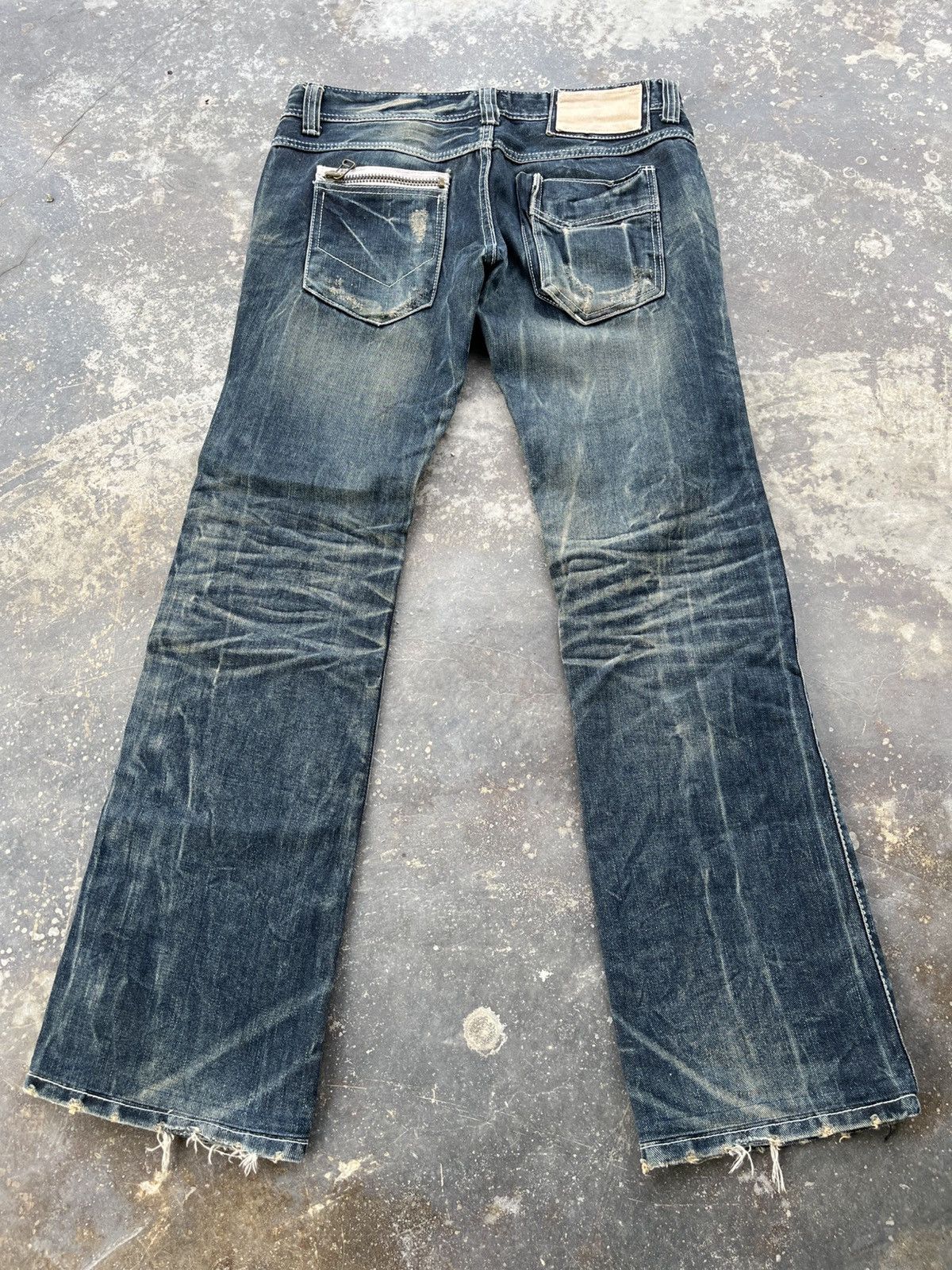 Hysteric Glamour × Japanese Brand × Vintage Crazy Mudwash Hysteric Inspired Denim Size US 33 - 2 Thumbnail