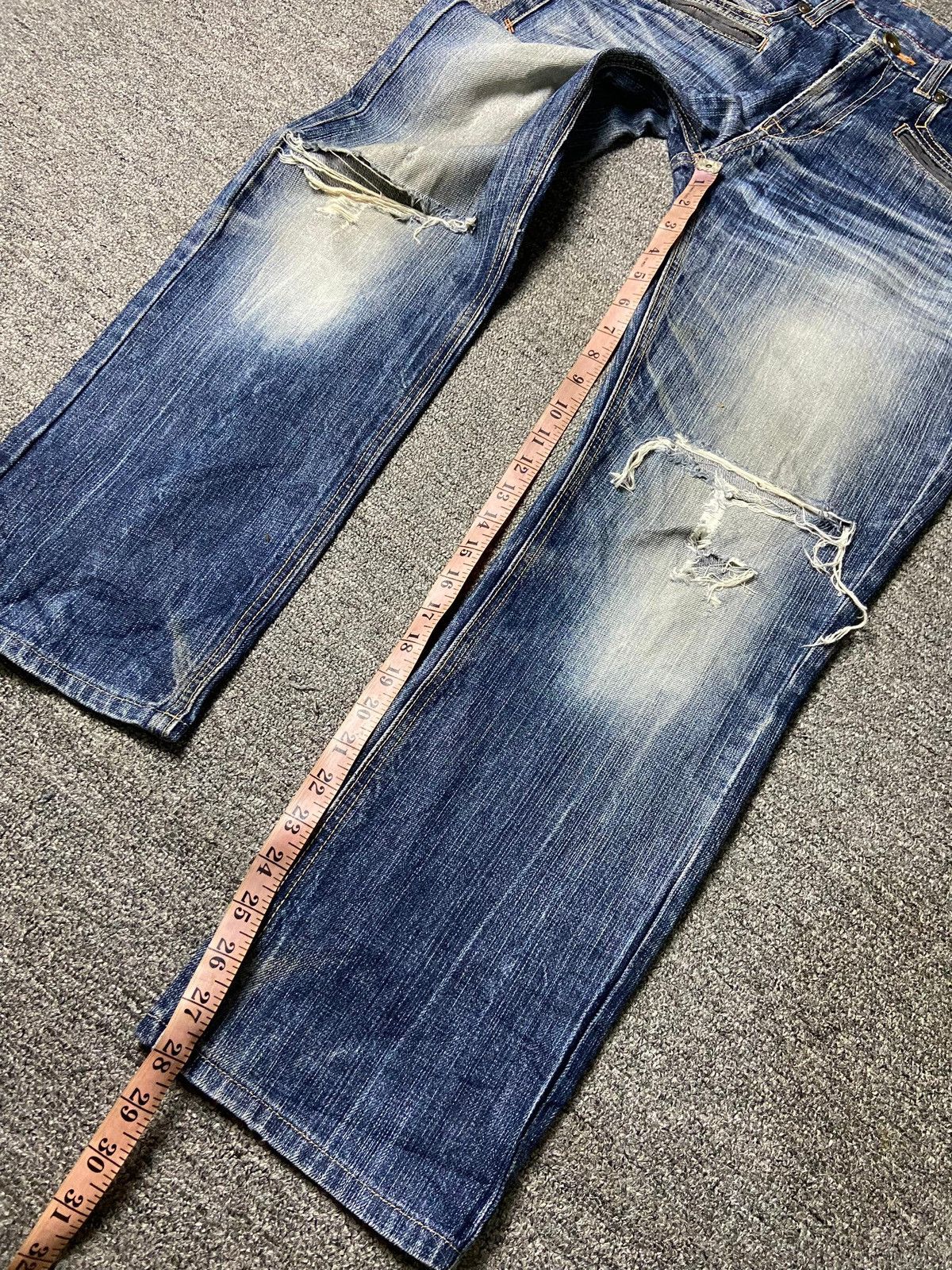 Japanese Brand × Other × Vintage AVAIL Brand Distressed Denim Ripped Jeans (132) Size US 33 - 7 Thumbnail