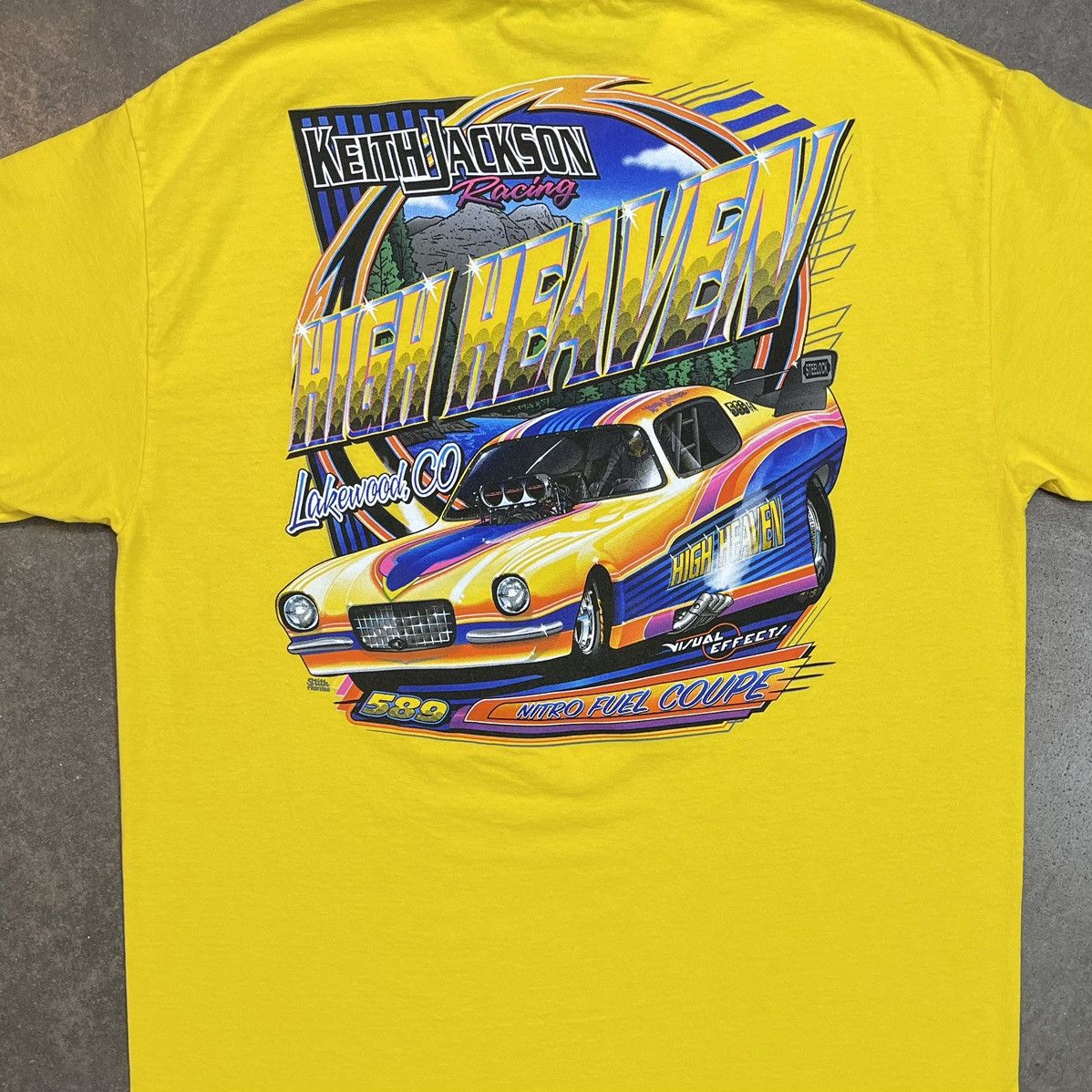 Alstyle Vintage Keith Jackson Racing 2000s Double Sided T Shirt Size US XL / EU 56 / 4 - 4 Thumbnail
