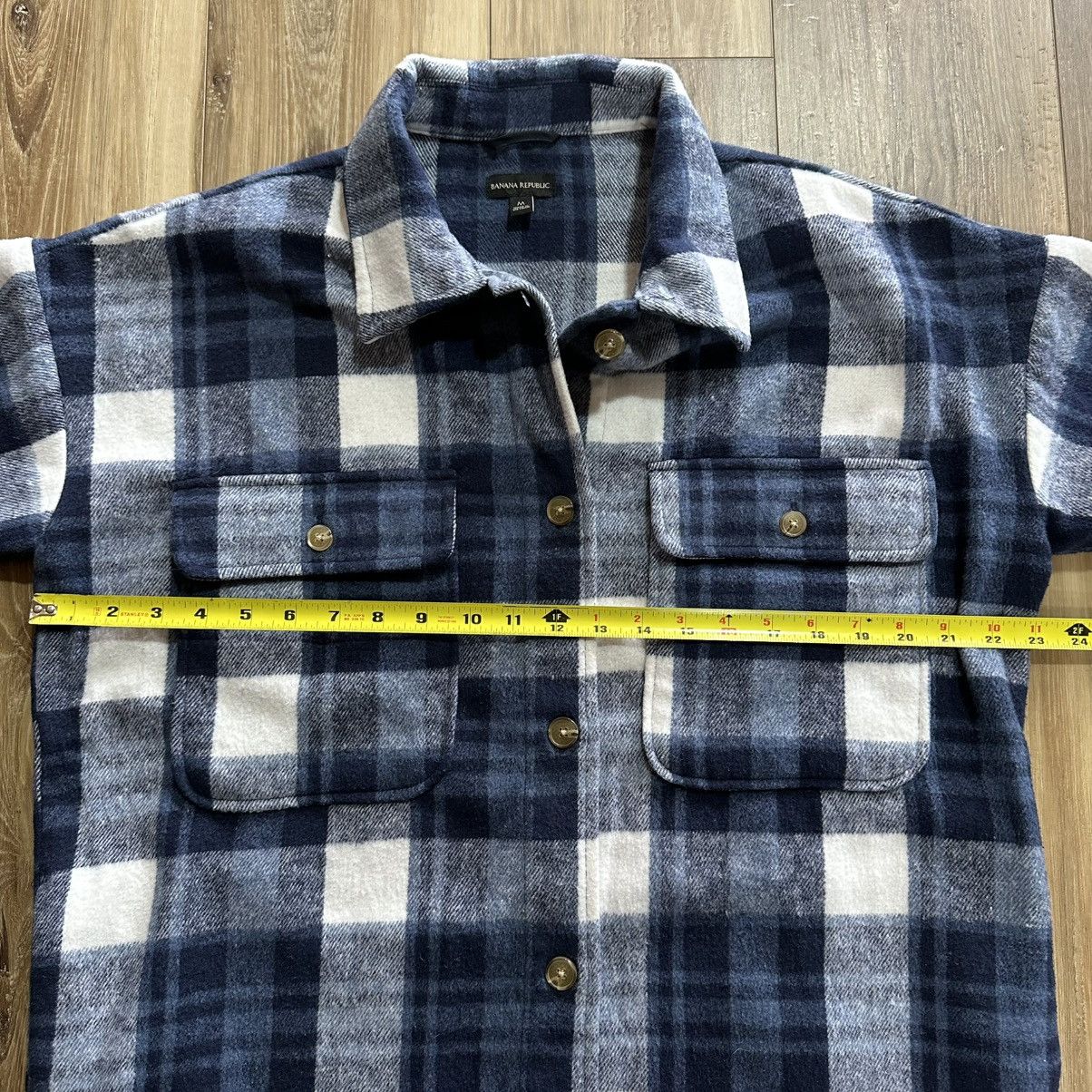 Banana Republic Women’s Banana Republic Heavy Flannel Shirt Jacket Shacket Size M / US 6-8 / IT 42-44 - 7 Thumbnail