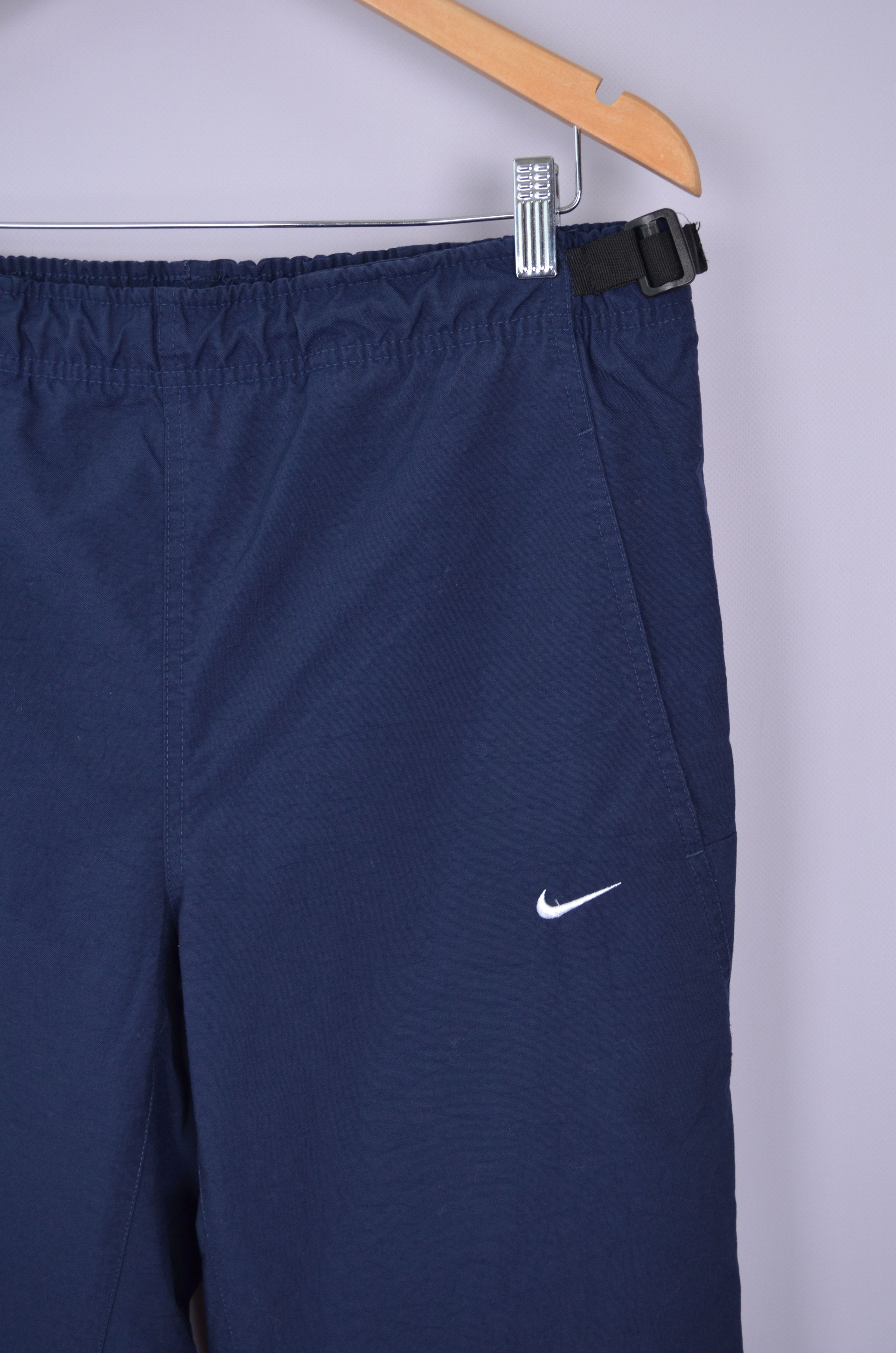 Nike × Vintage Nike Nylon Pants Swoosh Logo Track Pants Size L Vintage 90s Size US 34 / EU 50 - 3 Thumbnail
