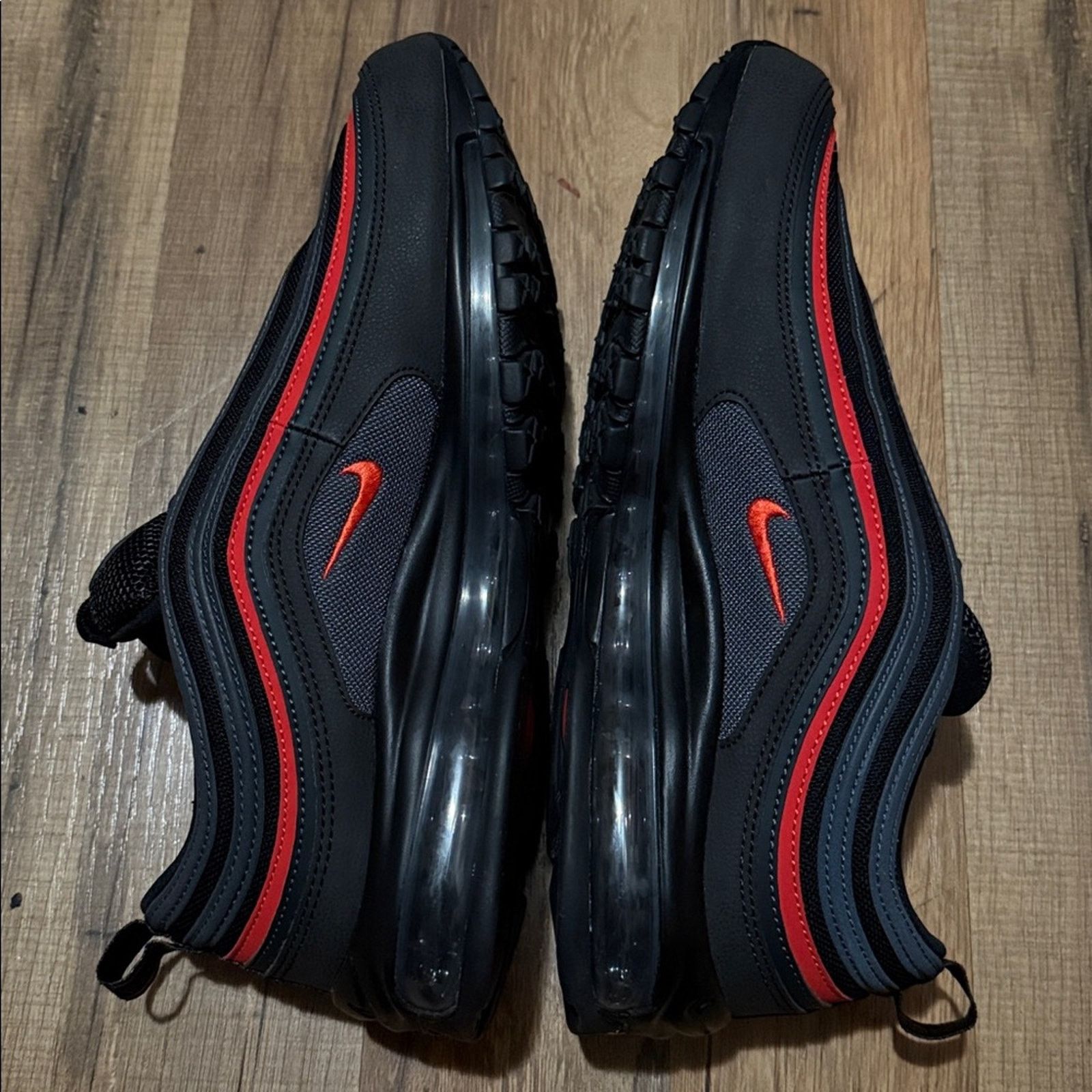 Nike Nike Air Max 97 Black Anthracite Picante Red Size US 11 / EU 44 - 7 Thumbnail