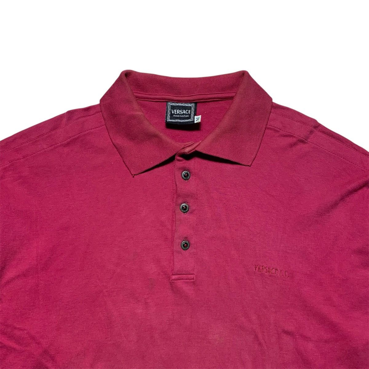 Versace Destroy💥 Vintage Versace Polo Longsleeve Size US M / EU 48-50 / 2 - 2 Thumbnail