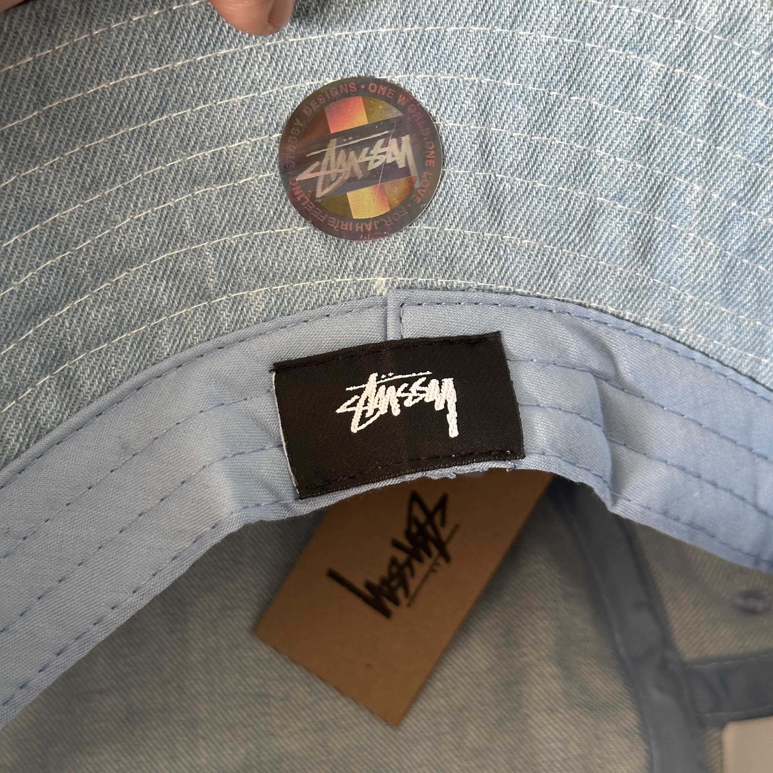 Stussy STUSSY BUCKET HAT CONTRAST STITCH LIGHT BLUE Size ONE SIZE - 6 Thumbnail