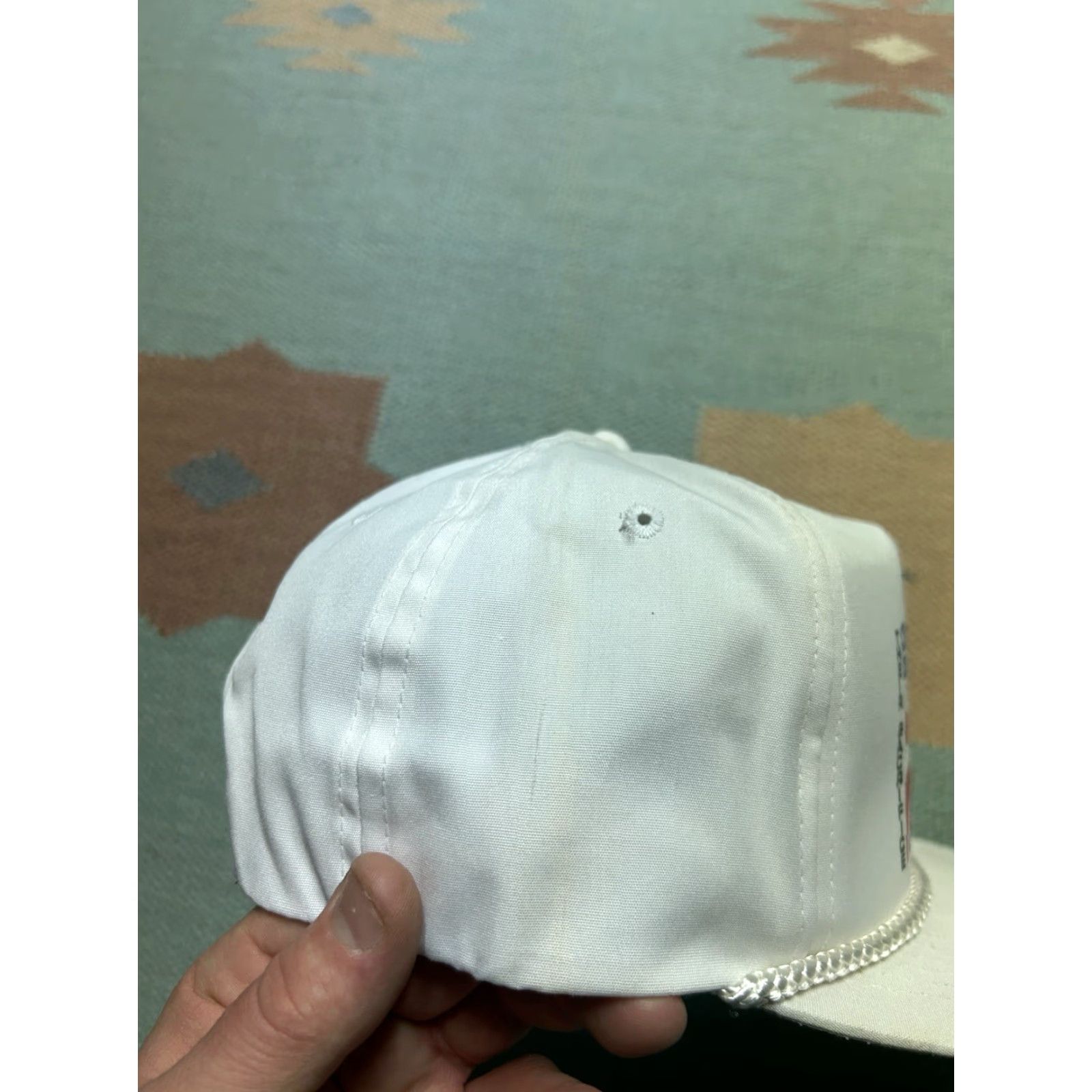 Vintage VINTAGE SnapBack Hat Cap Operation Desert Storm Eagle USA Military Army White Men Adjustable Cap Size ONE SIZE - 5 Thumbnail