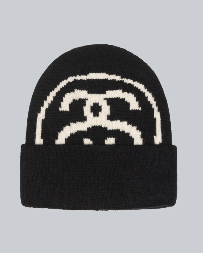 image of Stussy Big Link Beanie - NWT in Black, Men's