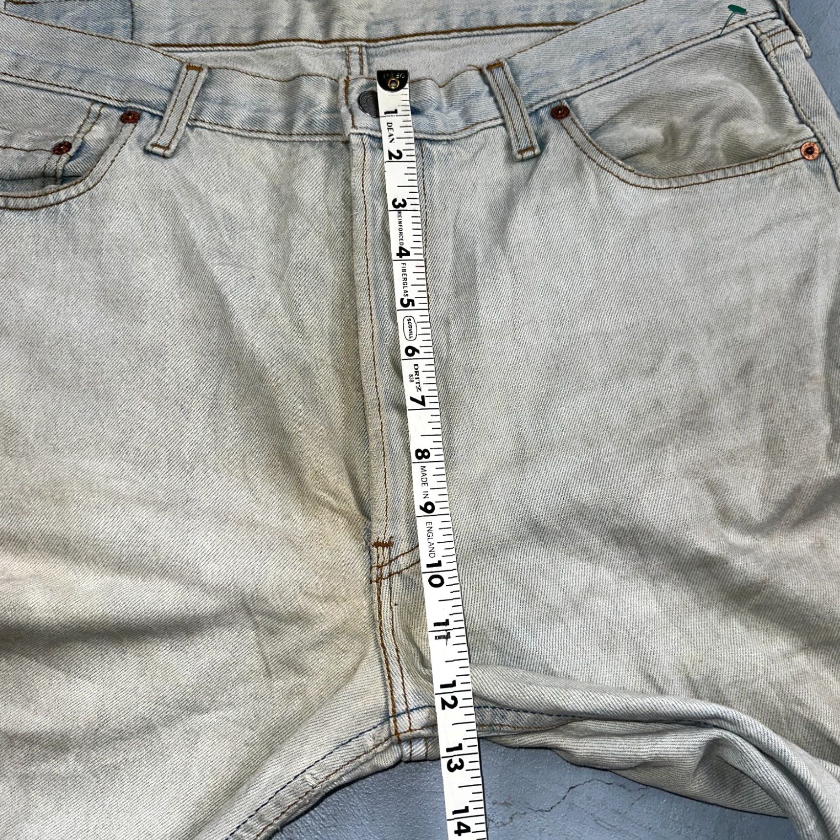 Levi's VINTAGE Levi's 501 Jeans Straight Mens Regular 38 Light Blue 90s UK 501 Series 5-Pocket Denim Size US 38 / EU 54 - 6 Thumbnail
