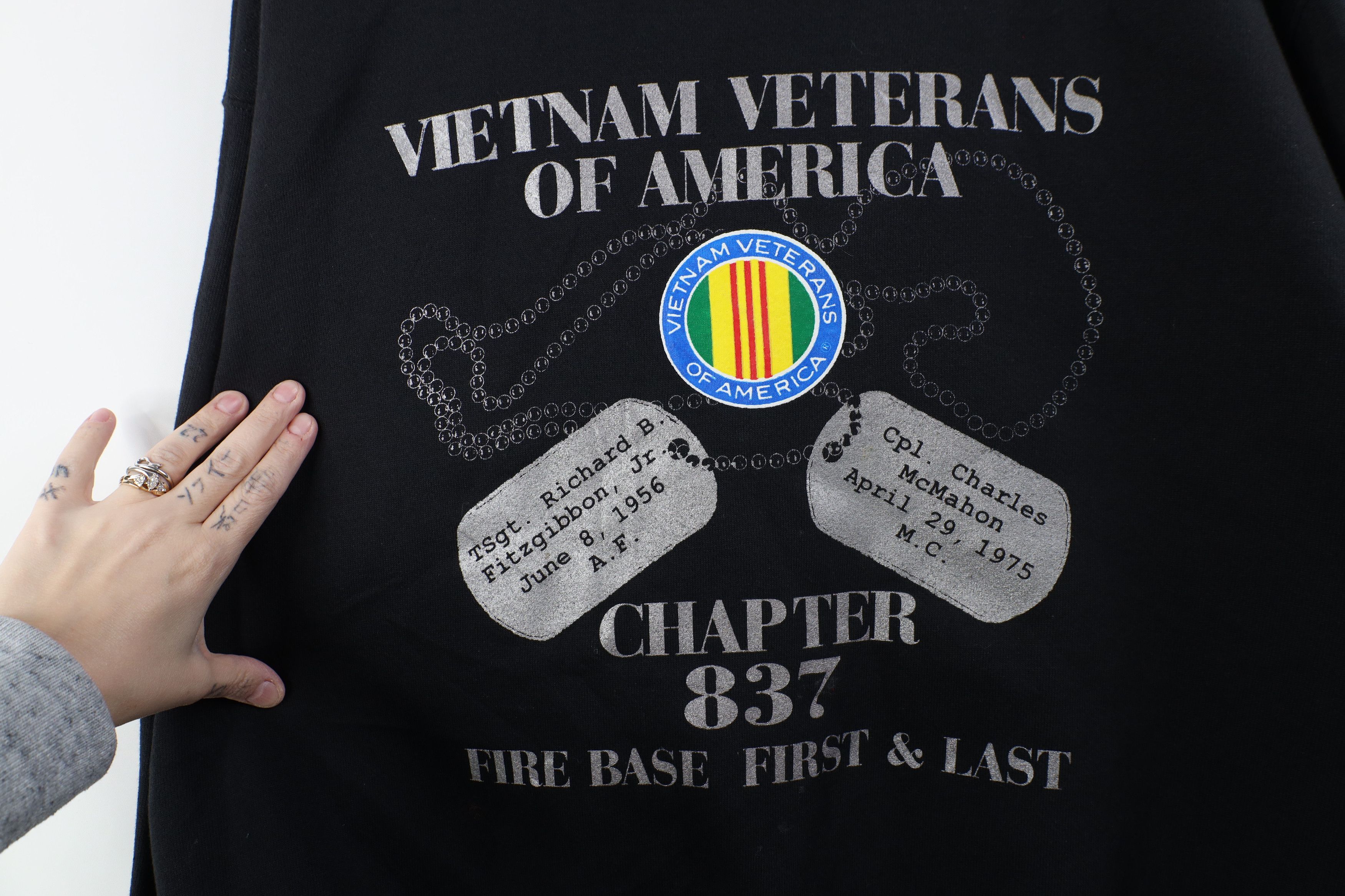 Vintage Vintage 90s Veterans of America Crewneck Sweatshirt USA Size US XXL / EU 58 / 5 - 4 Thumbnail