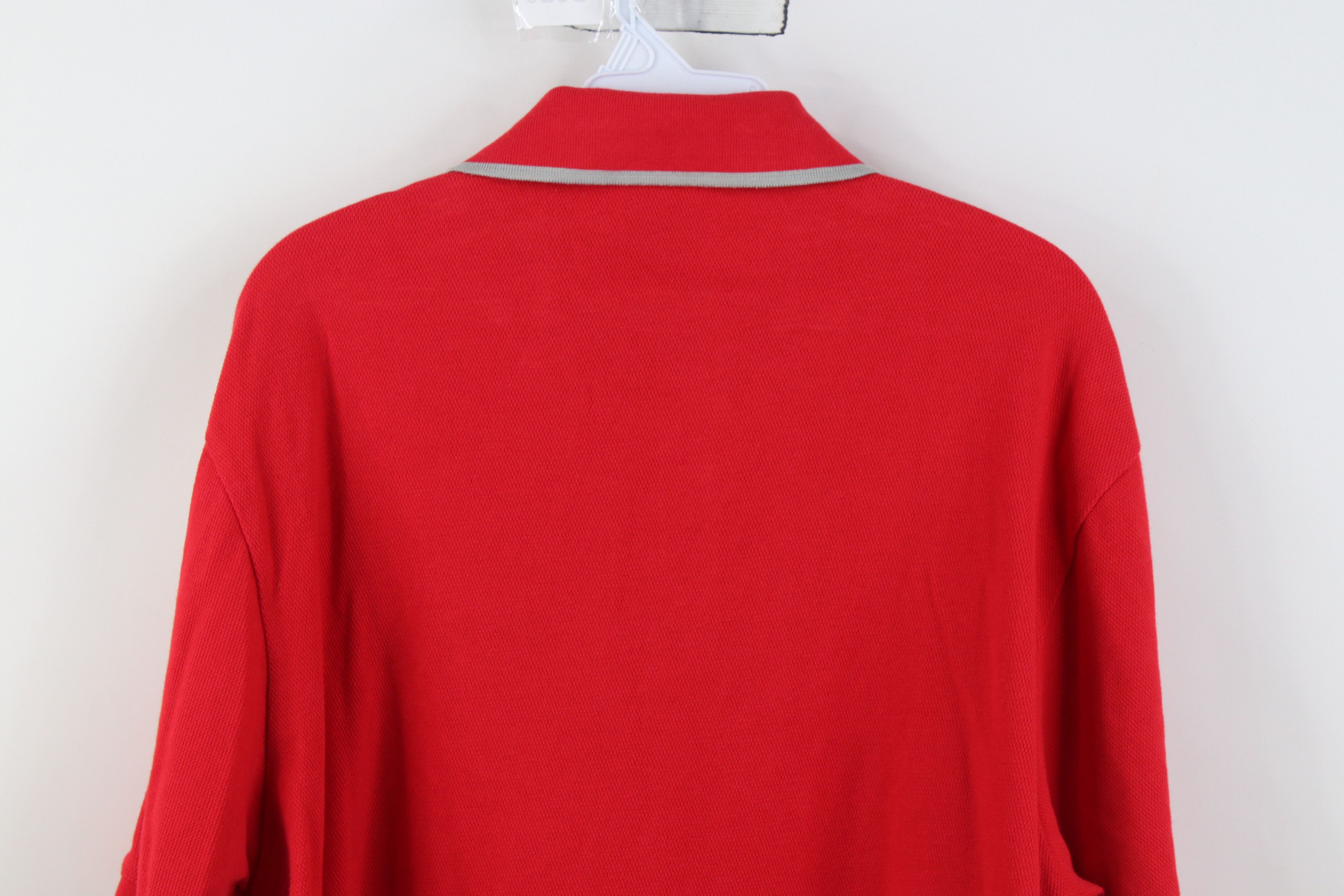 Nike Vintage Nike Knit Ohio State University Golf Polo Shirt Red Size US L / EU 52-54 / 3 - 14 Thumbnail