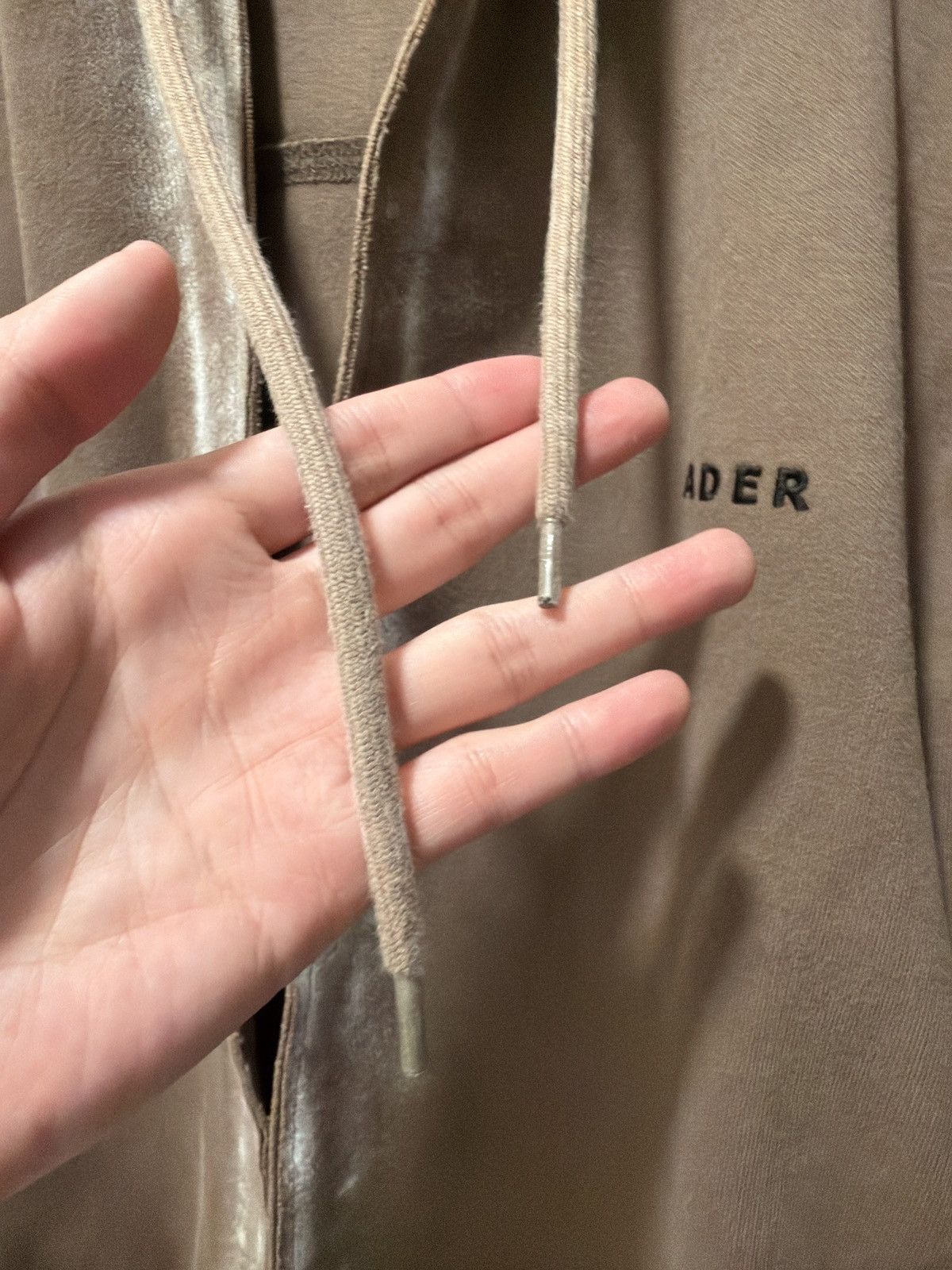 Ader Error ADER ERROR Logo-Embroidered Distressed Cotton-Blend Hoodie Size US M / EU 48-50 / 2 - 4 Thumbnail