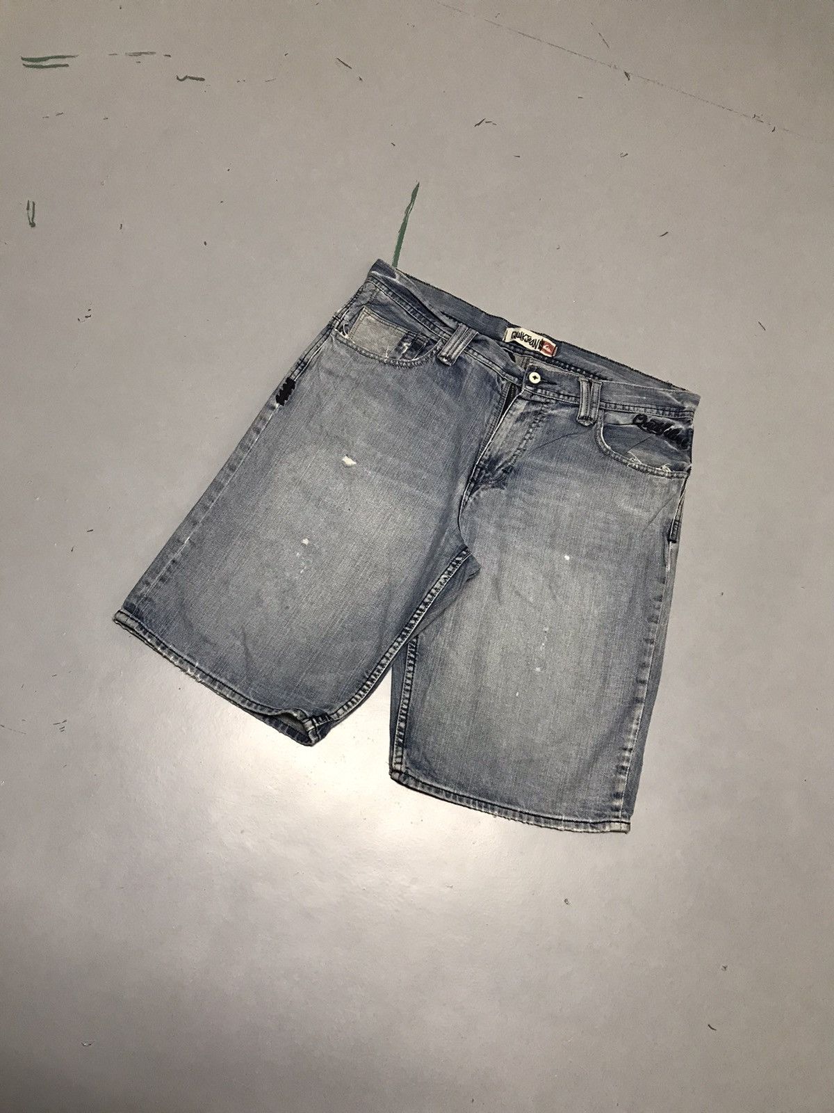 JNCO Vintage quicksilver embroidered denim jort Size US 38 / EU 54 - 3 Thumbnail