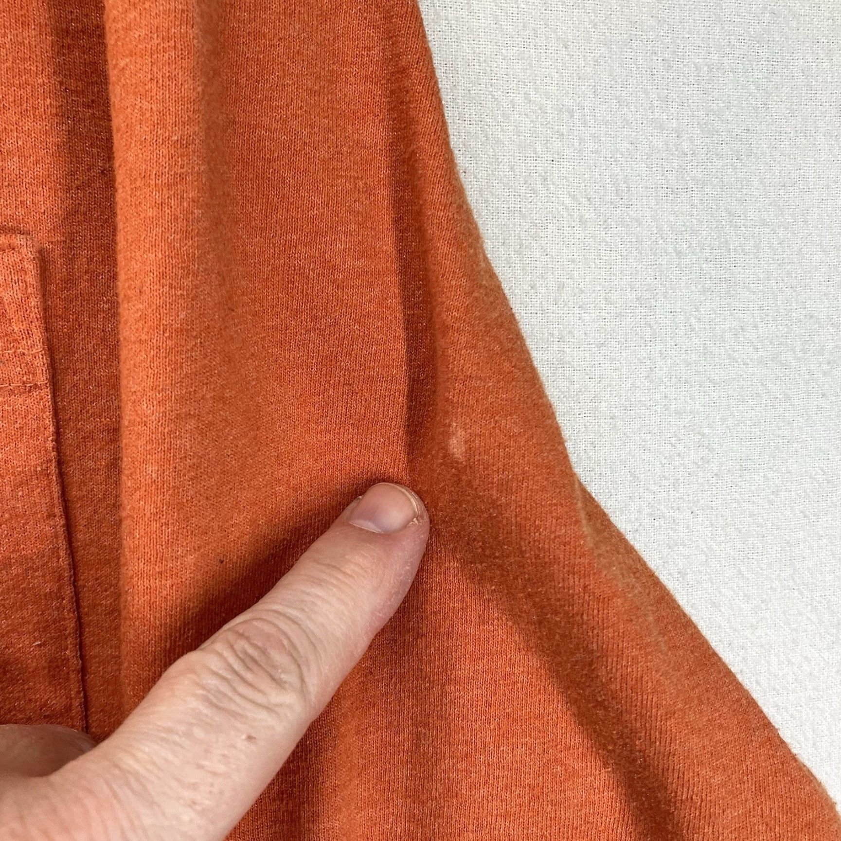 Carhartt Carhartt T-Shirt Mens XL Long Sleeve Crew Neck Orange - Cotton Polyester Heavyweight Relaxed Fit Solid Logo All Seasons Outdoor 2020s Size US XL / EU 56 / 4 - 6 Thumbnail