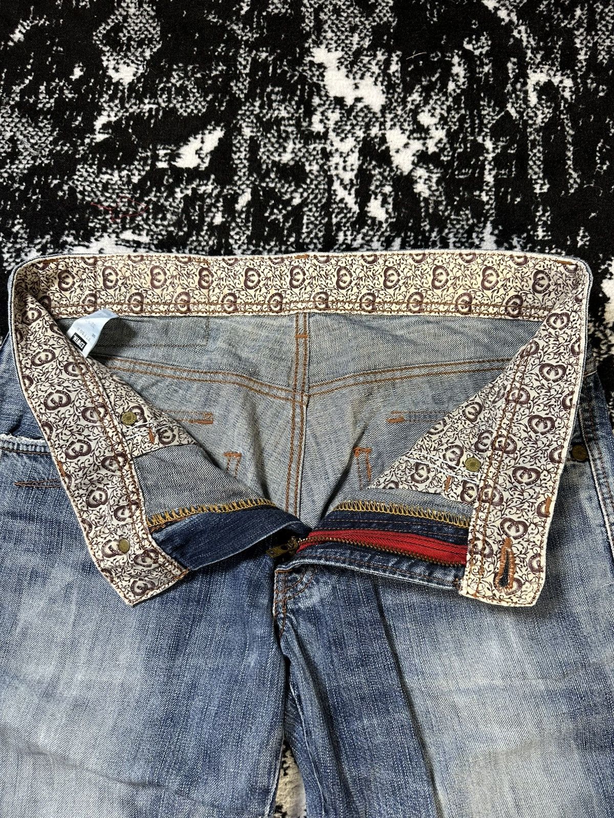 Undercover 2000s Navajo Edwin Blue Trip 503 Flare Washed Denim Size US 32 / EU 48 - 8 Thumbnail