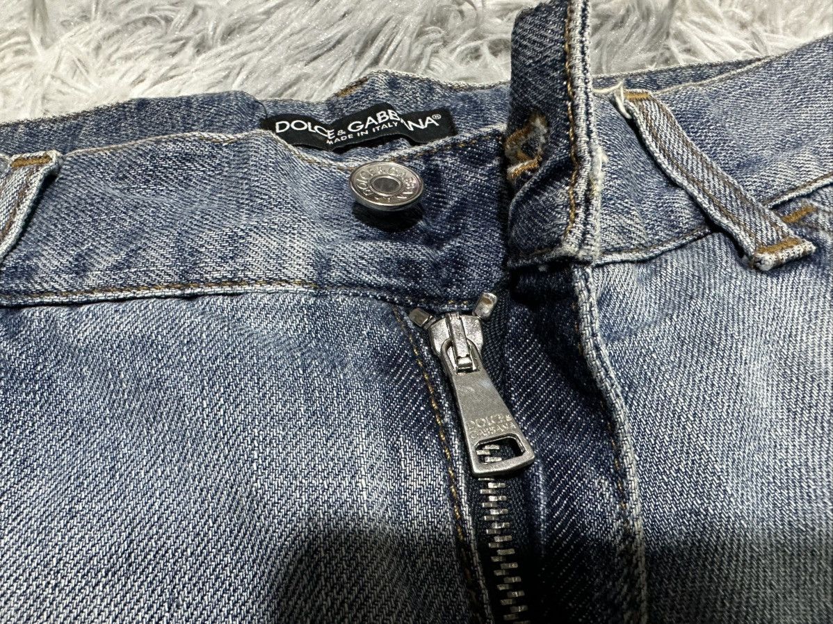Dolce & Gabbana 🔥Sick Y2K Dolce & Gabbana Shorts Denim Distressed Size US 34 / EU 50 - 6 Thumbnail