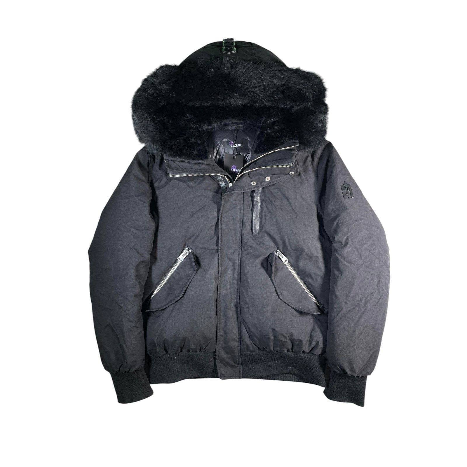 Mackage Mackage Black Fur Black Bomber Jacket Size US M / EU 48-50 / 2 - 1 Thumbnail